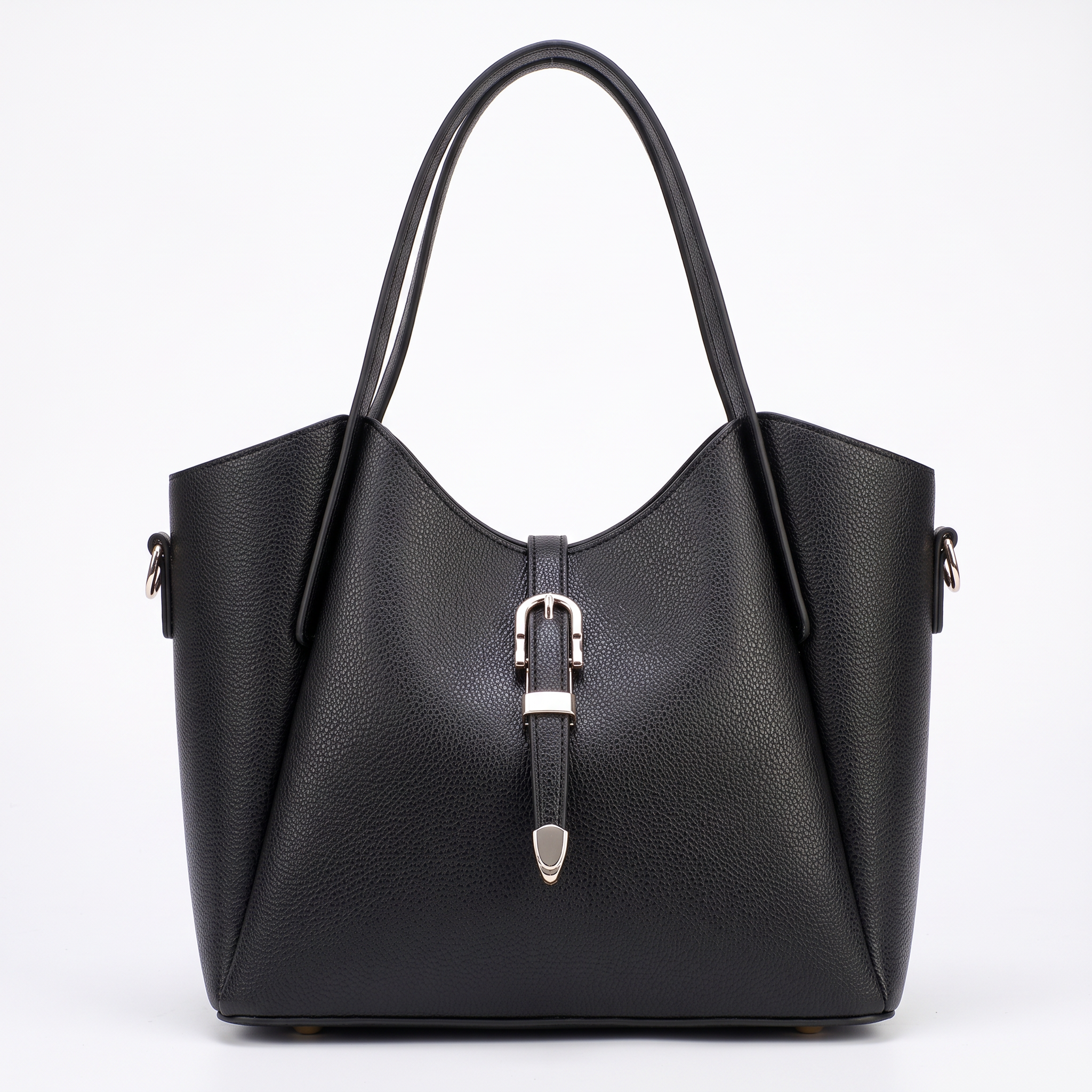 Sac cabas GIULIA noir, vue de dos