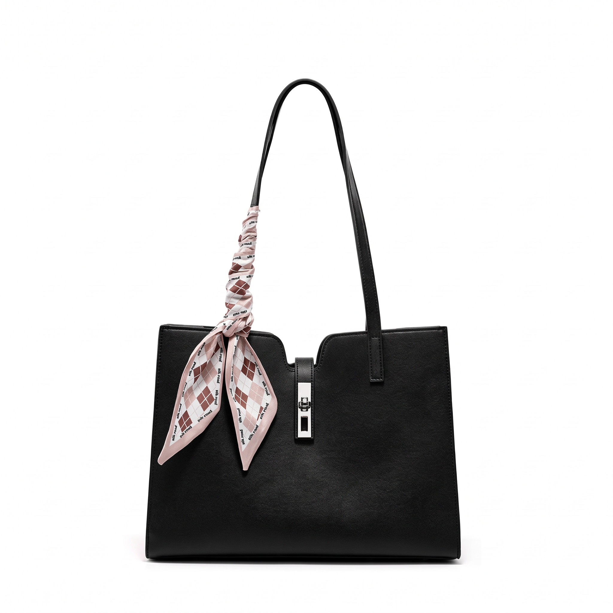 Sac cabas BIANCA noir, vue de face