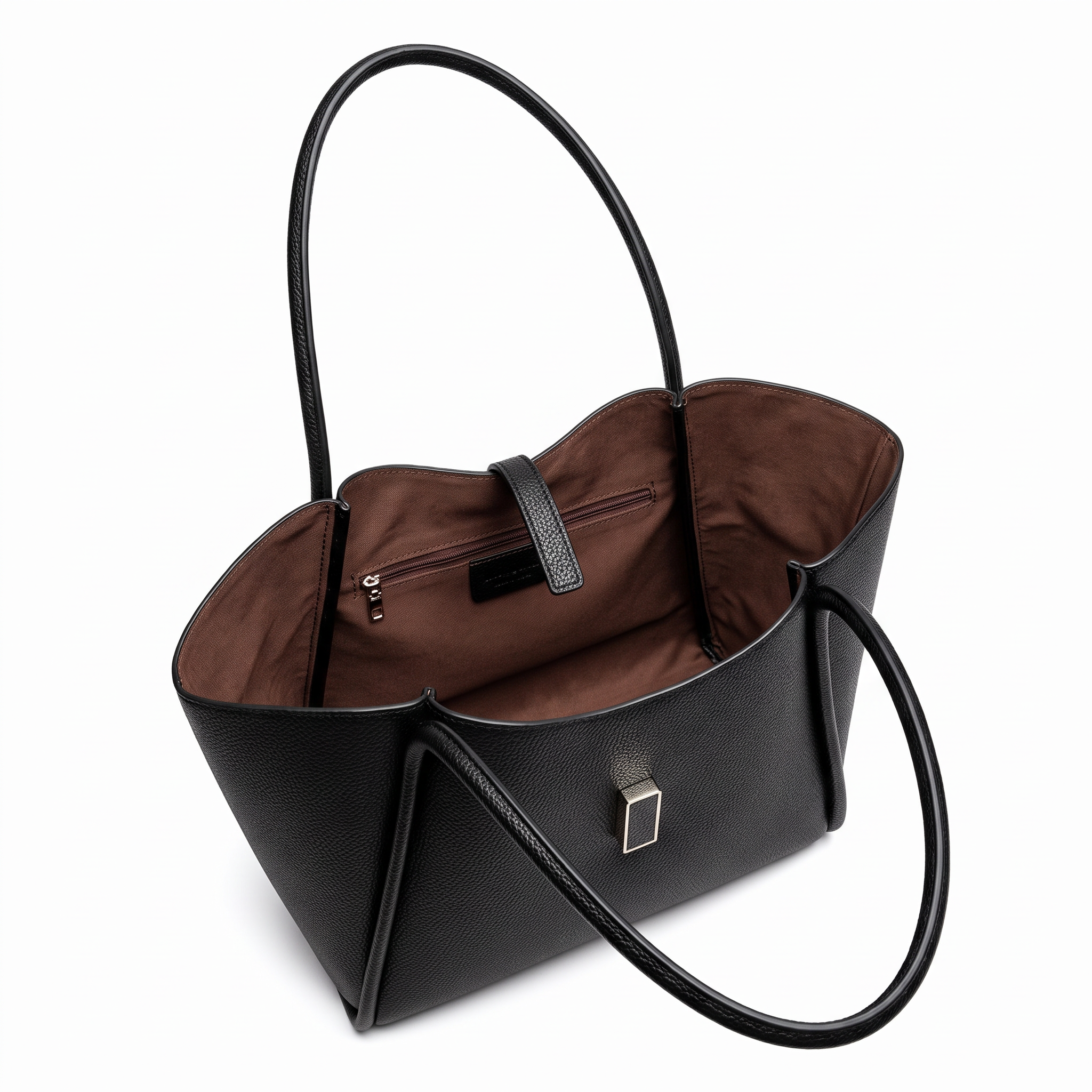 Sac cabas MARIANA noir, intérieur