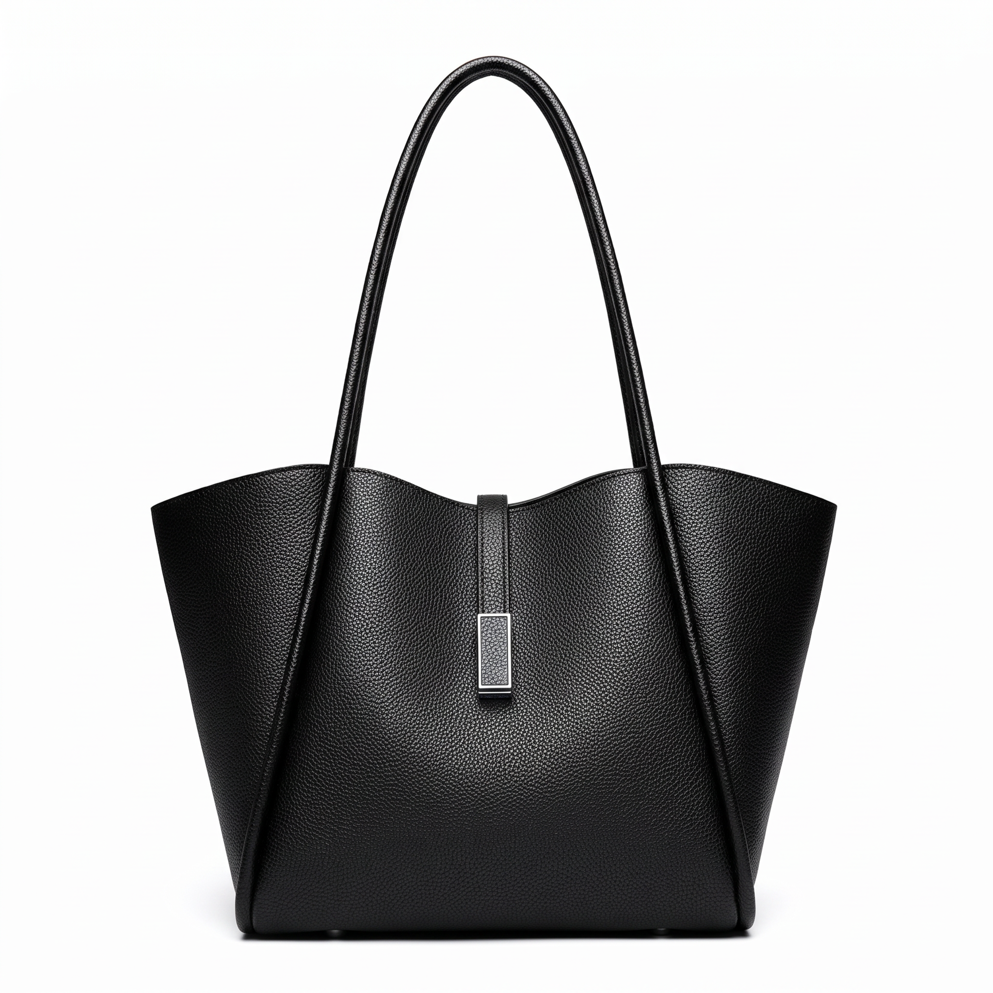 Sac cabas MARIANA noir, vue de face