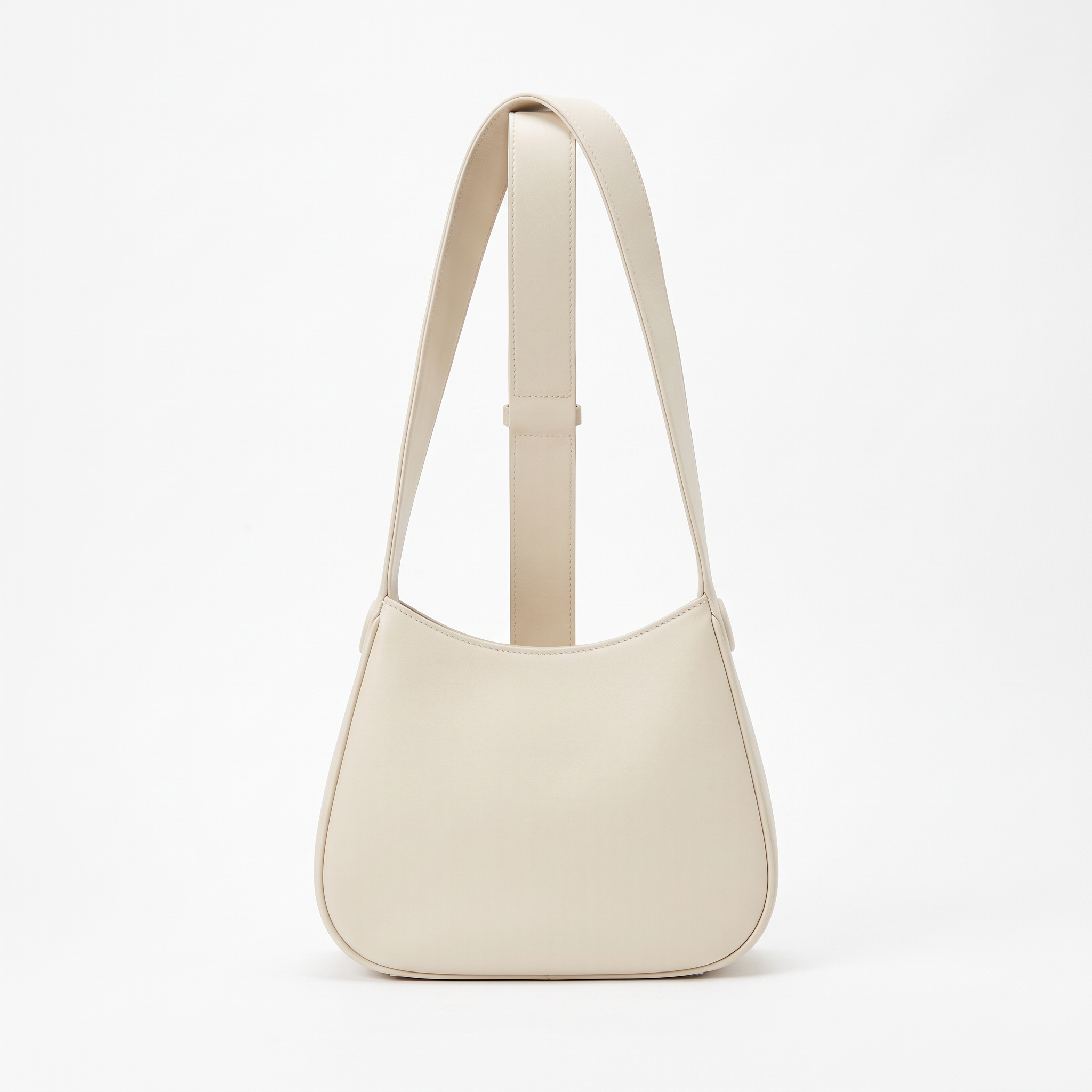 Sac bandoulière LUCIA crème, vue de dos