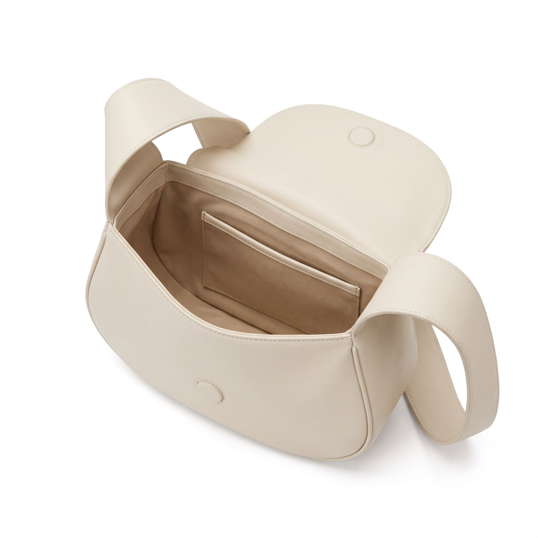Sac bandoulière LUCIA crème, intérieur