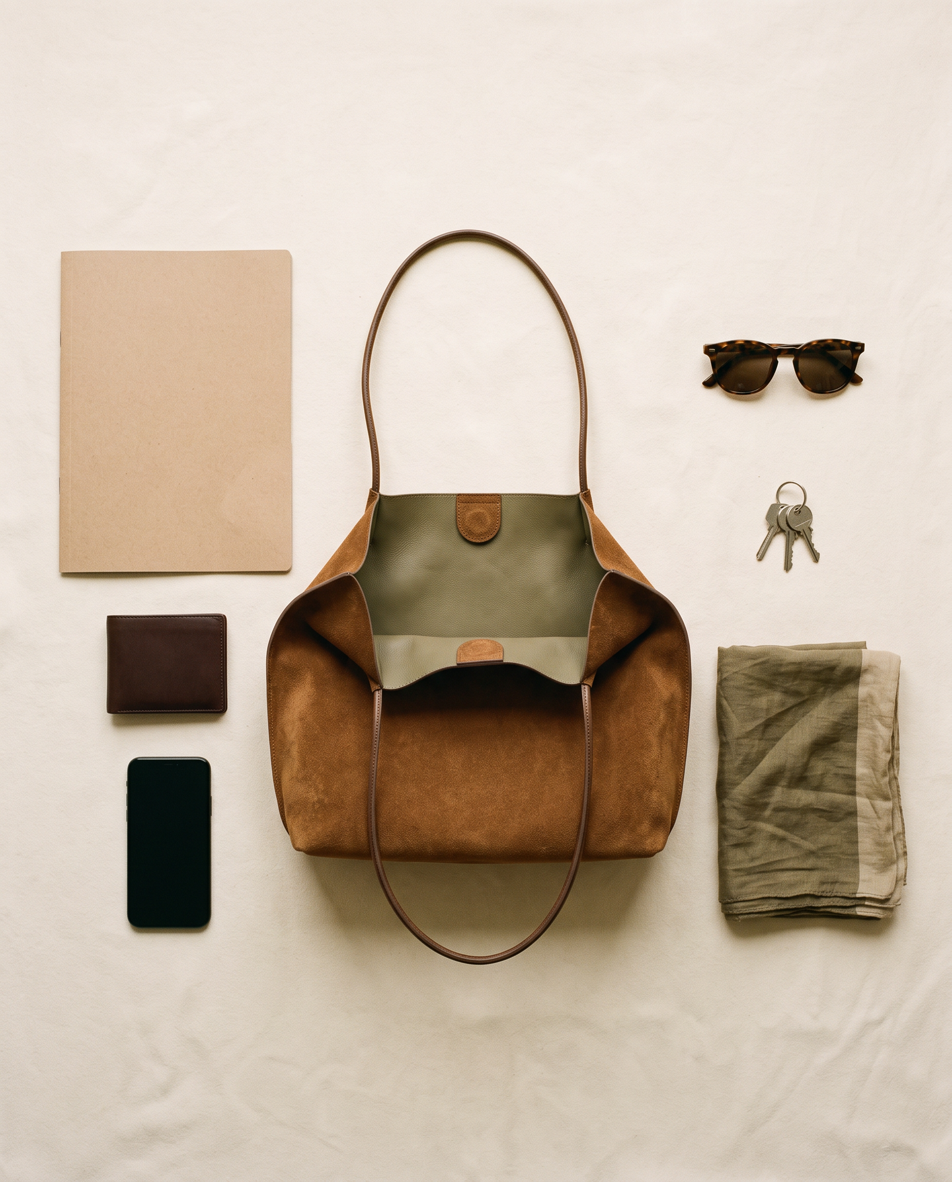 Cabas ADA camel, ce que le sac peut contenir