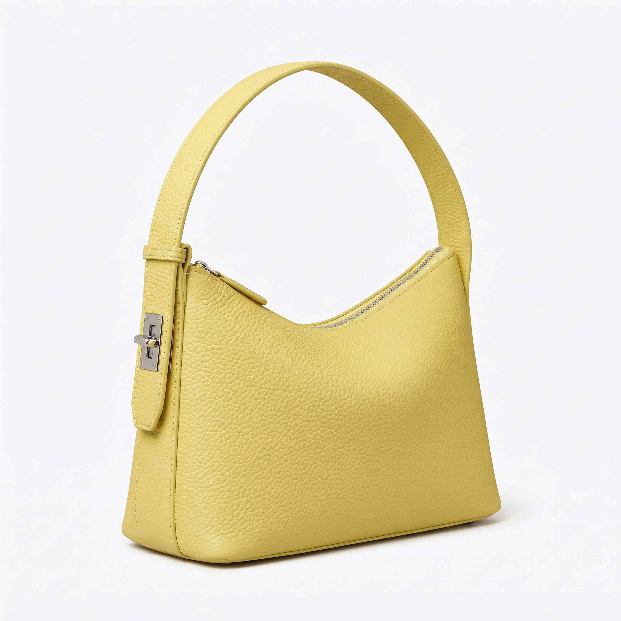 Sac BRUNA jaune, vue de trois-quarts
