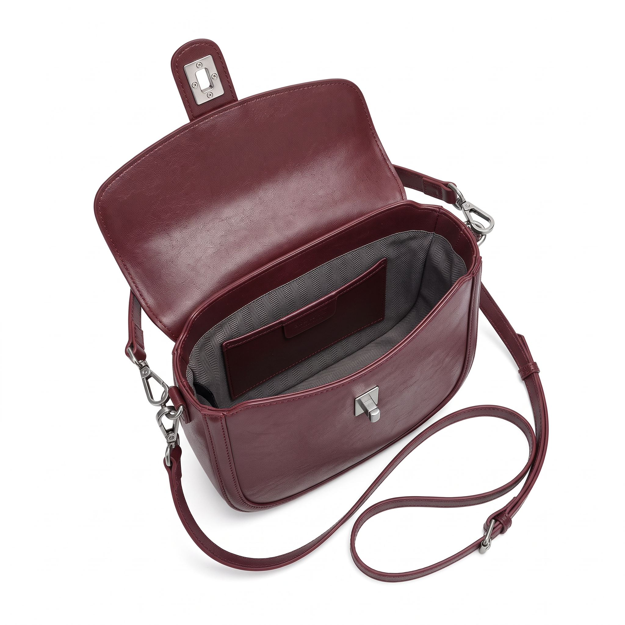 Sac CHIARA bordeaux, intérieur