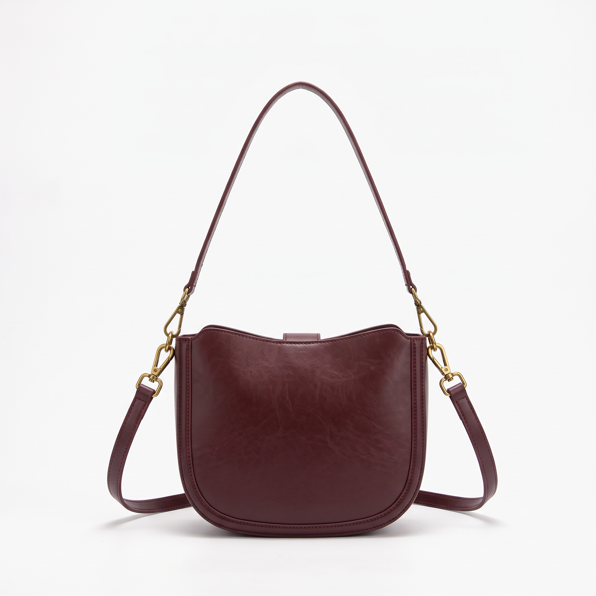 Sac CHIARA bordeaux, vue de dos