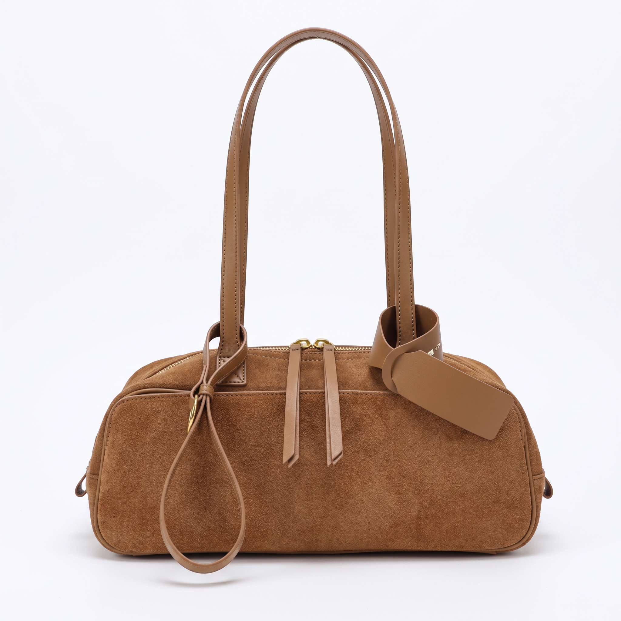 Sac ELIF marron, vue de face