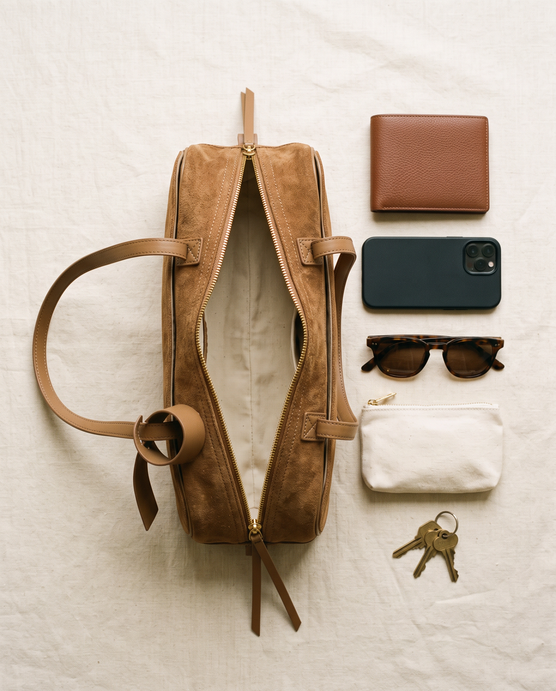 Sac ELIF marron, ce que le sac peut contenir