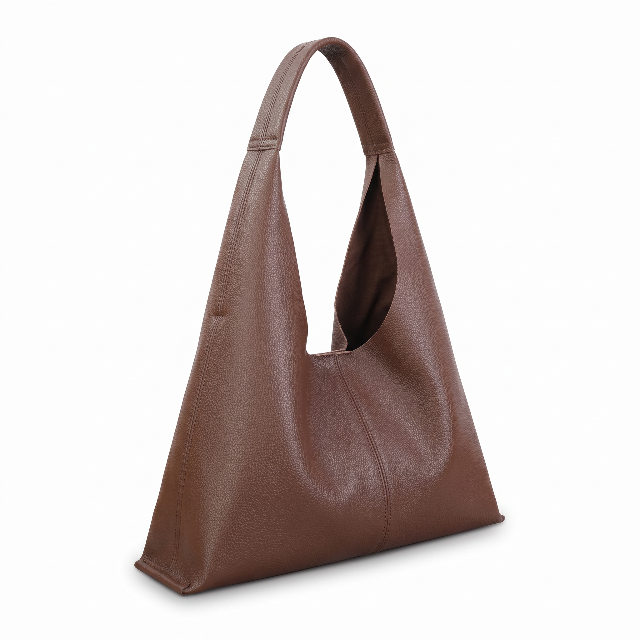 Sac HALIA marron, vue de trois-quarts