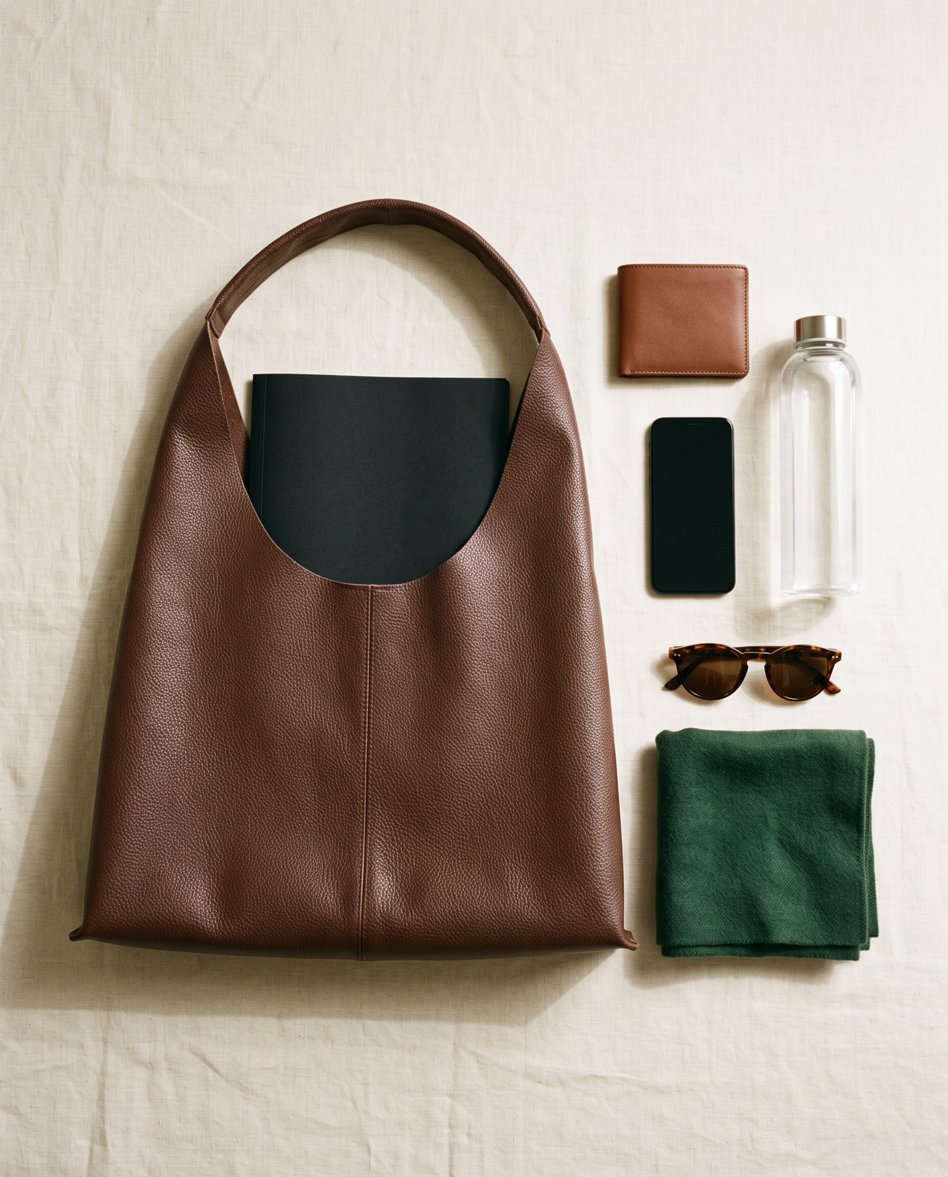 Sac HALIA marron, ce que le sac peut contenir