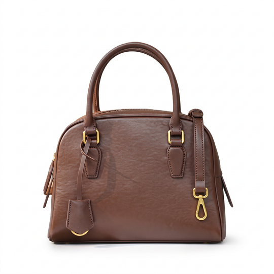 Sac IMANI marron, vue de face