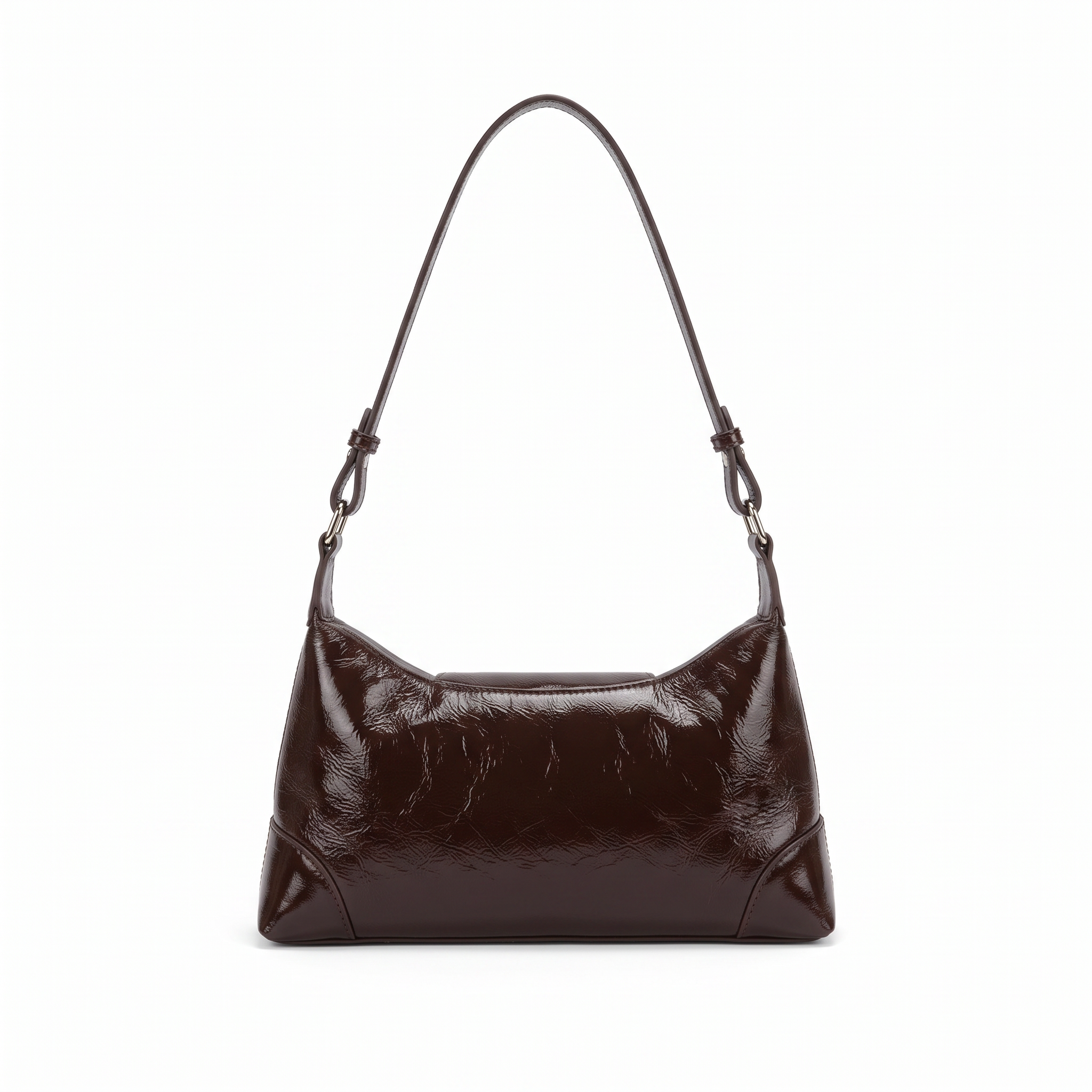 Sac JOANA marron foncé, vue de dos