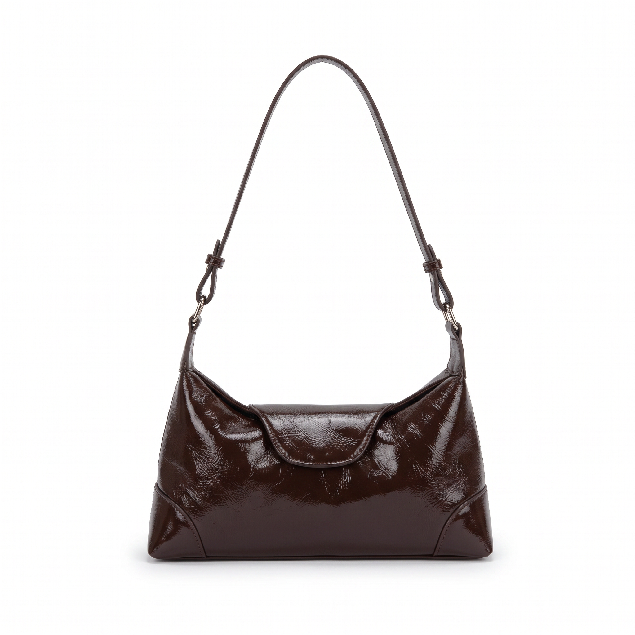 Sac JOANA marron foncé, vue de face