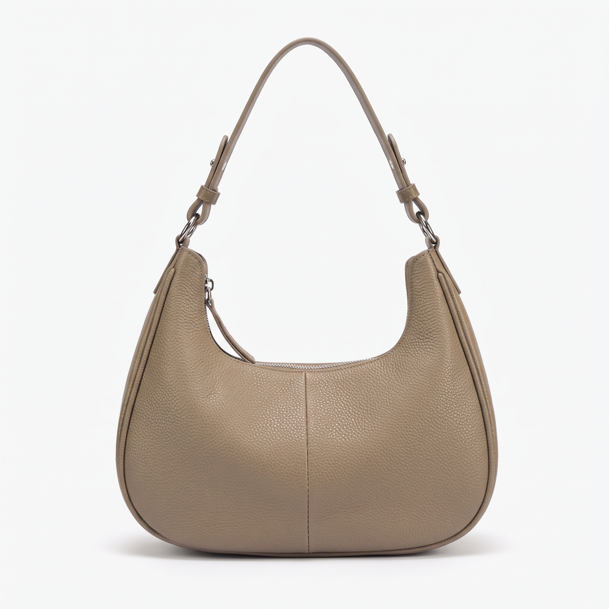Sac MALIA taupe, vue de face