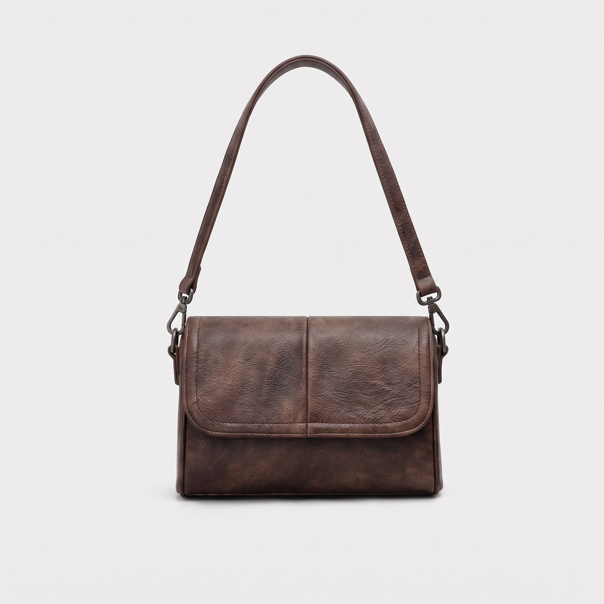 Sac YASMIN marron, vue de face