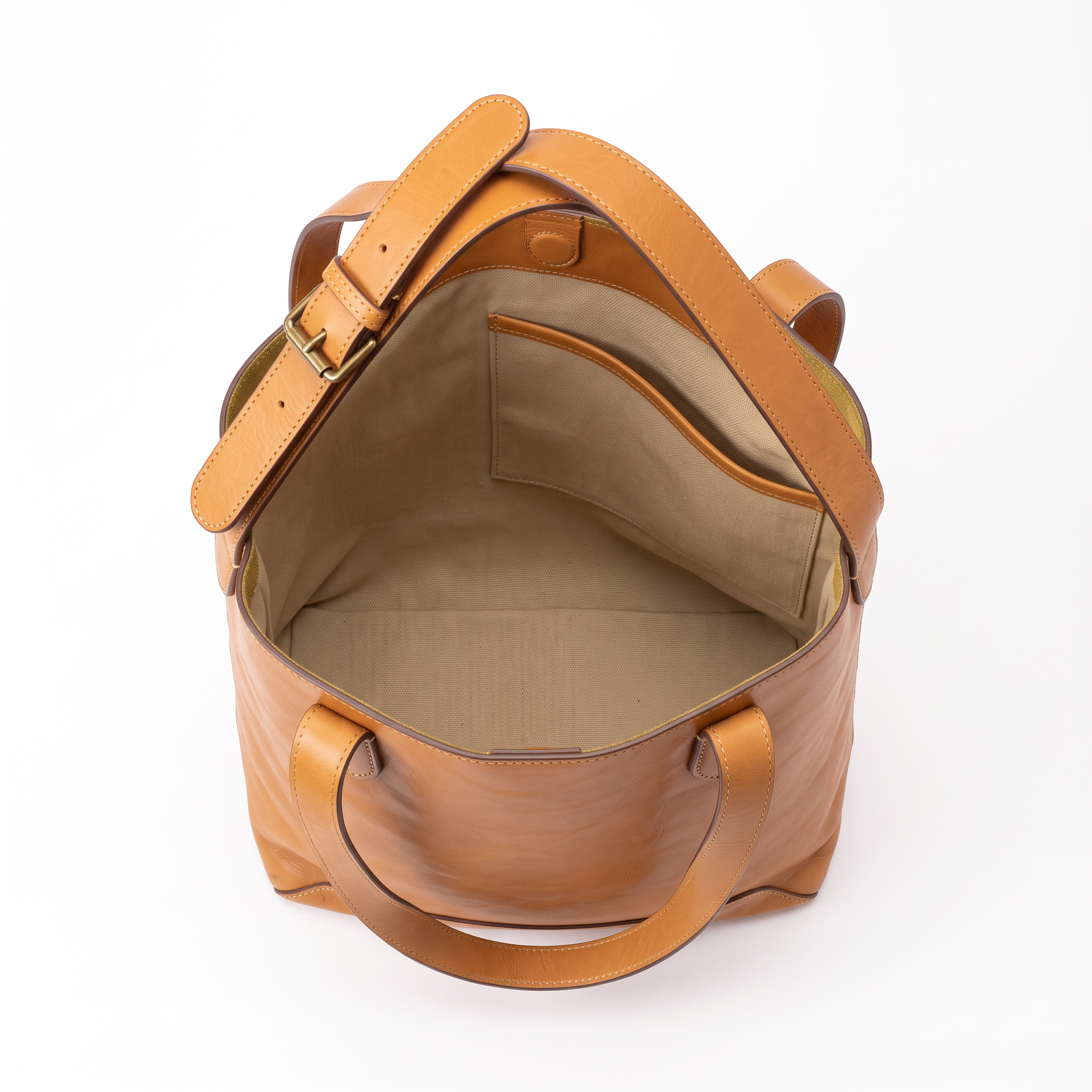 Sac VALERIA camel, intérieur