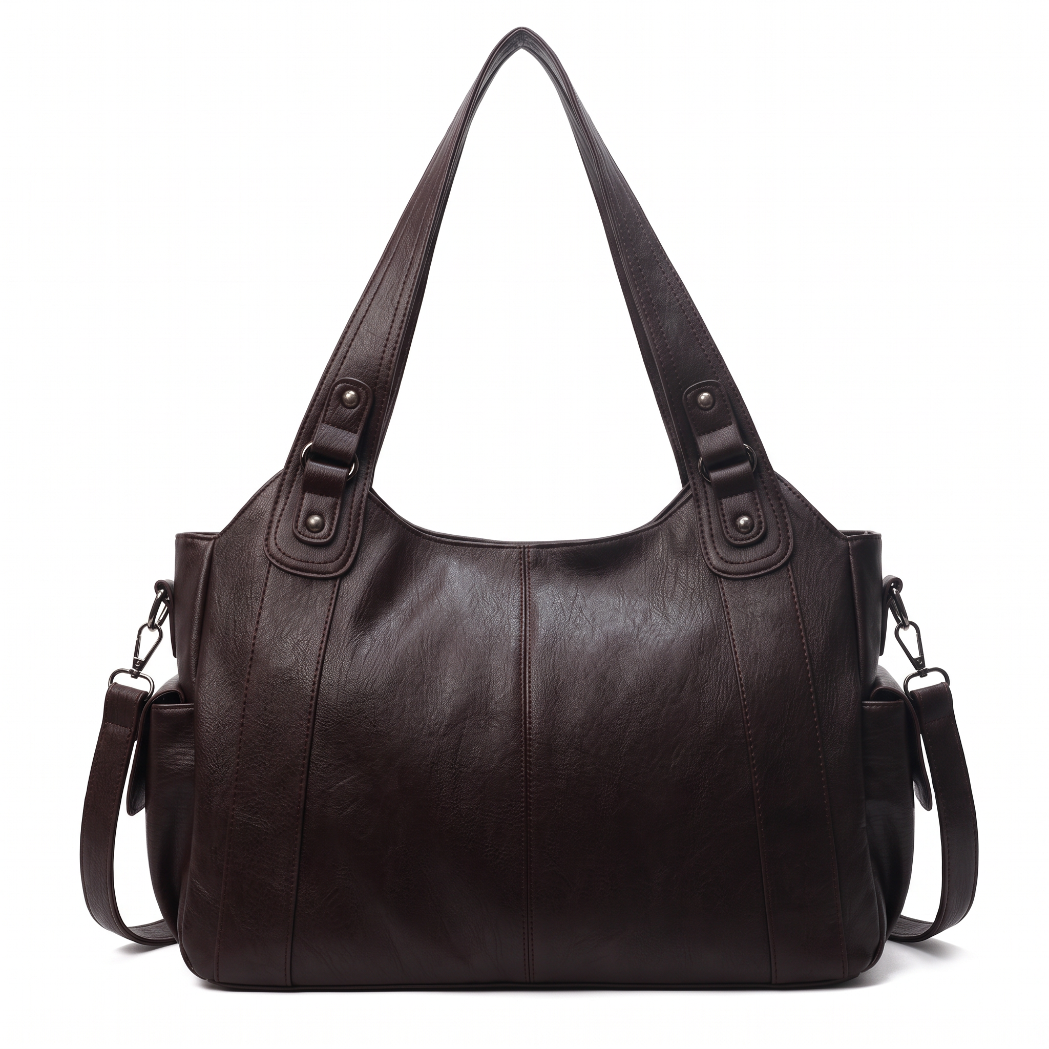 Sac PALOMA marron foncé, vue de dos
