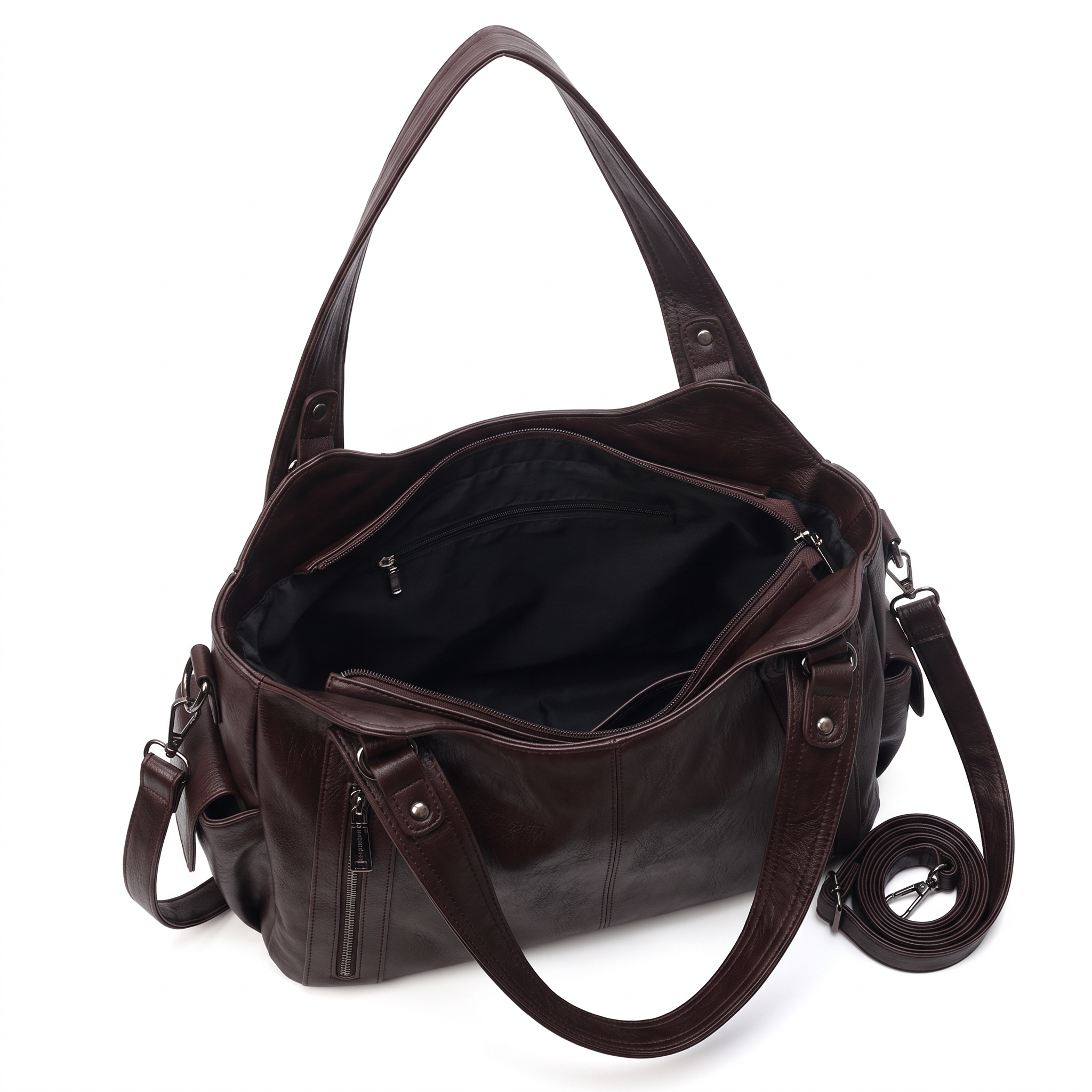 Sac PALOMA marron foncé, intérieur