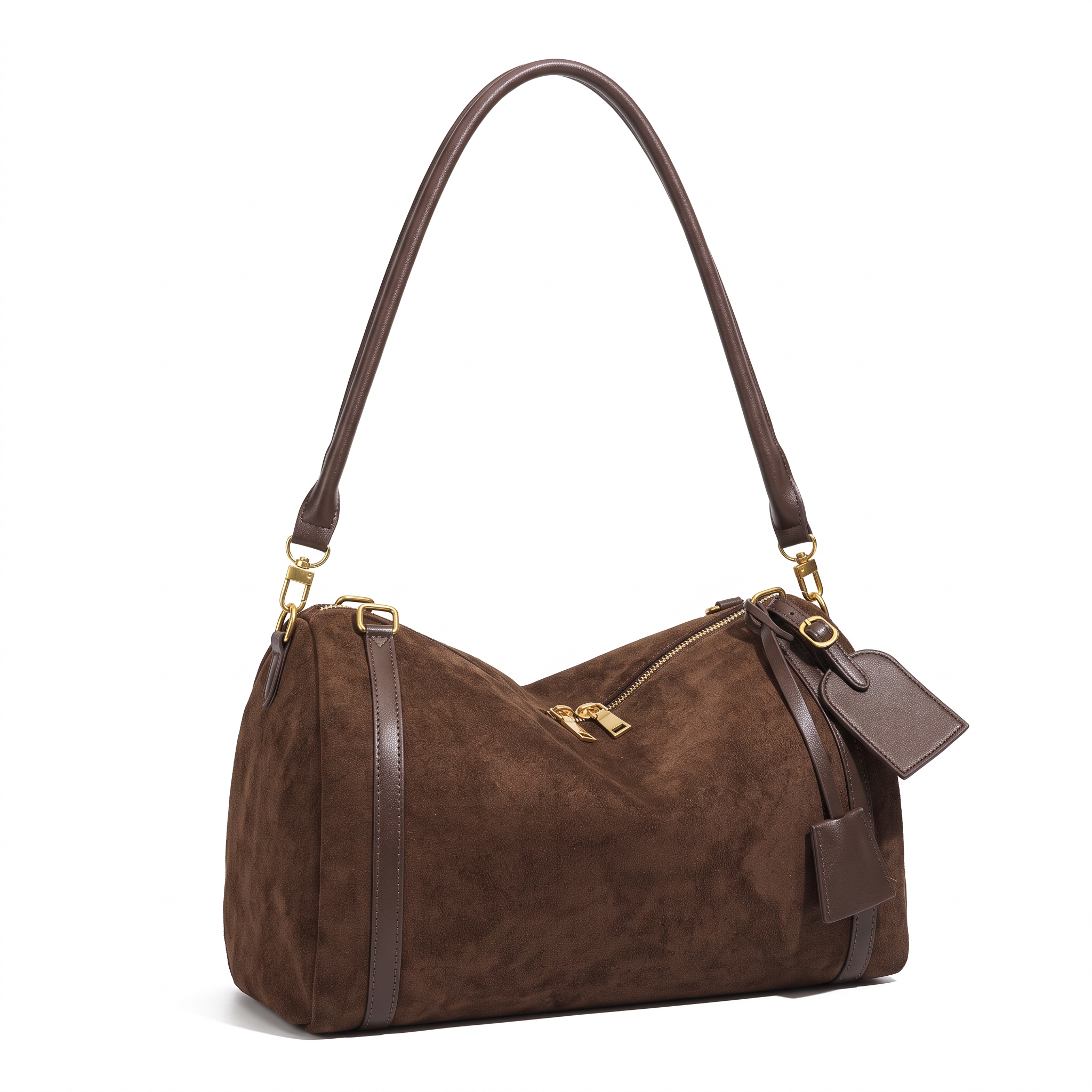 Sac VERA marron foncé, vue de trois-quarts