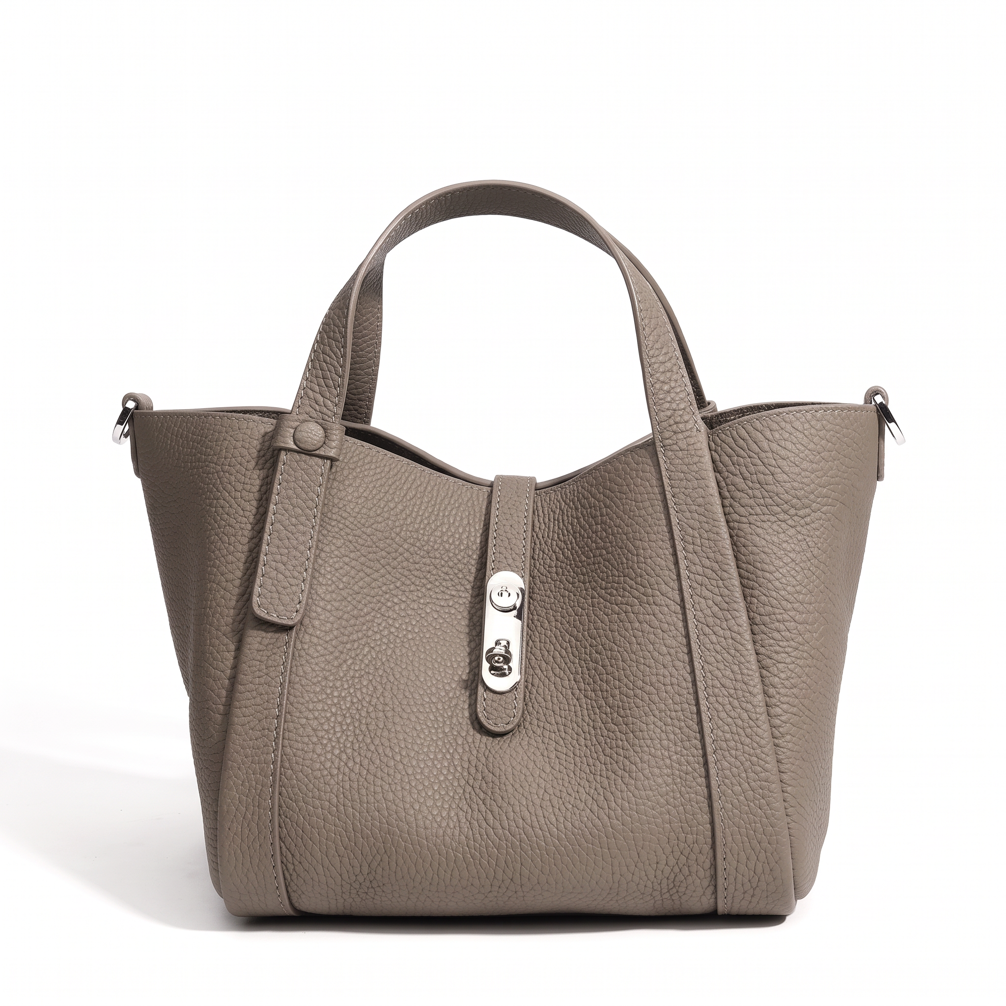 Sac XENIA taupe, vue de face