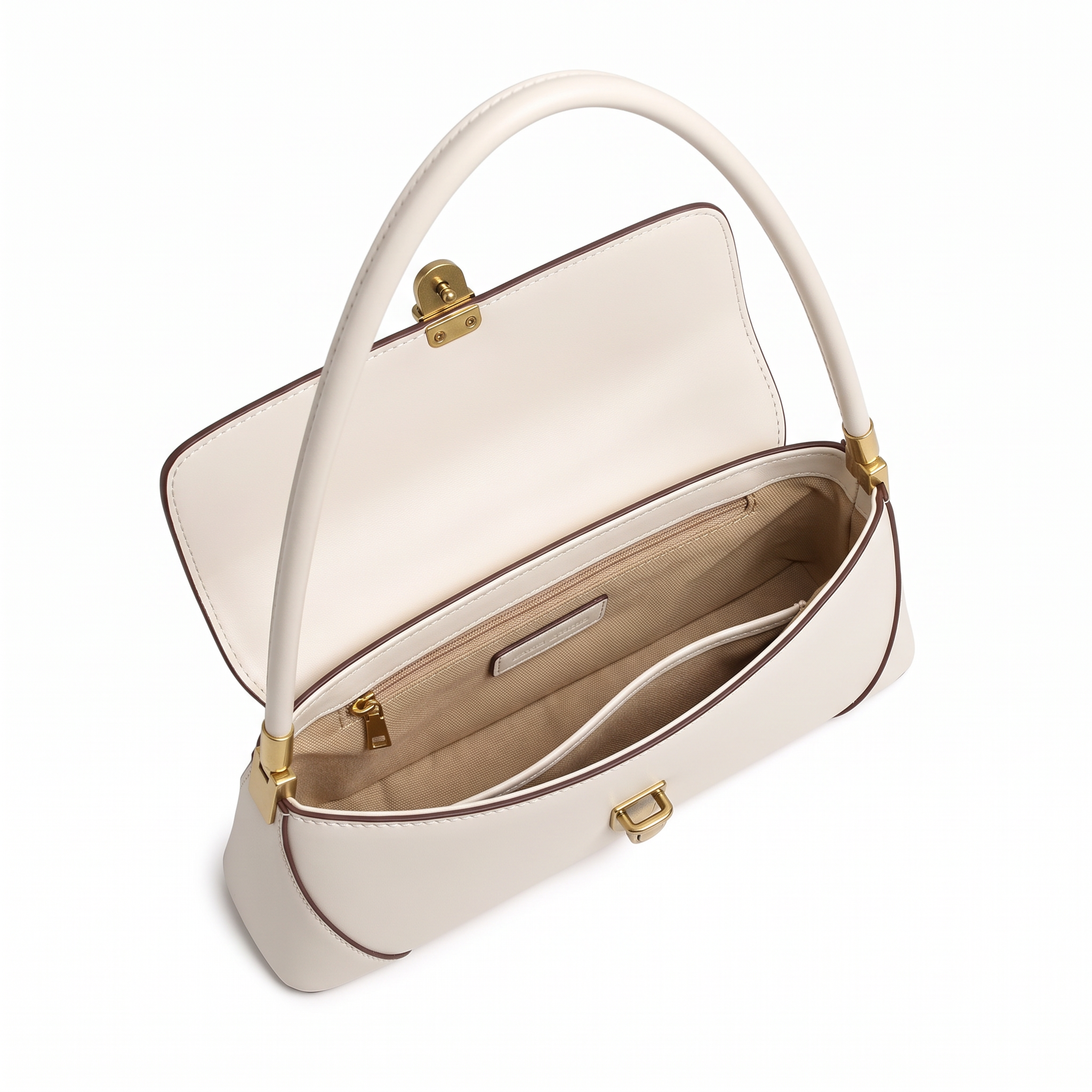 Sac ZELIE blanc, intérieur
