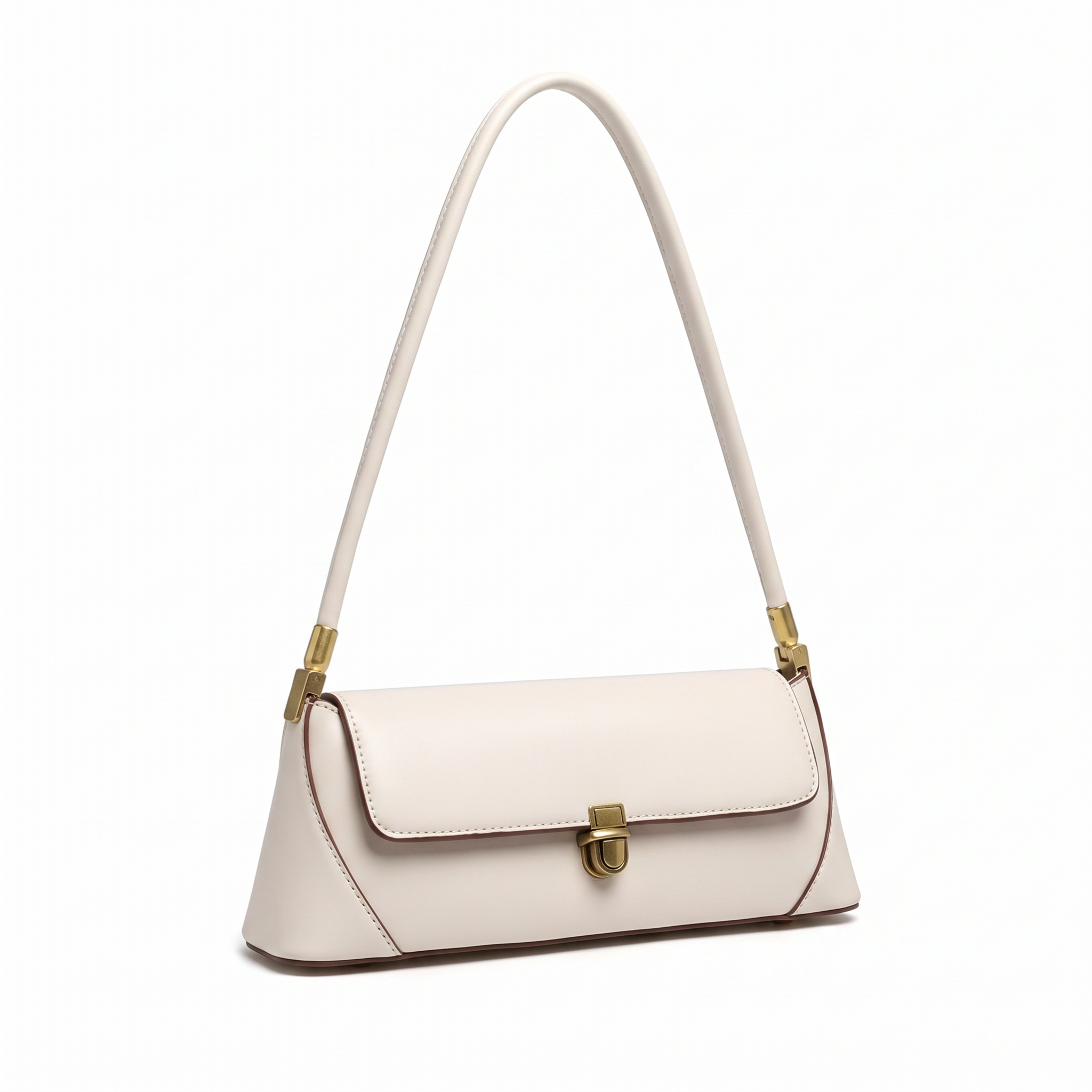 Sac ZELIE blanc, vue de trois-quarts
