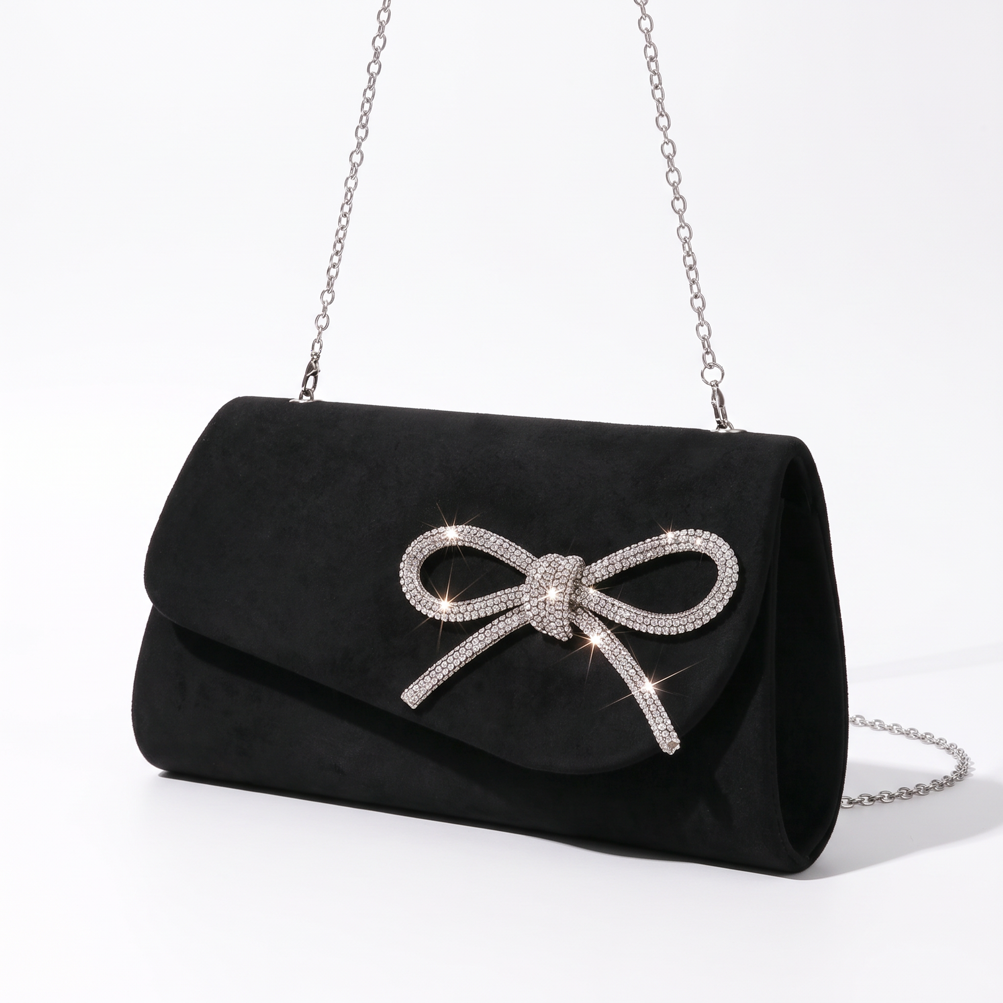 Pochette GALA noir, vue de trois-quarts