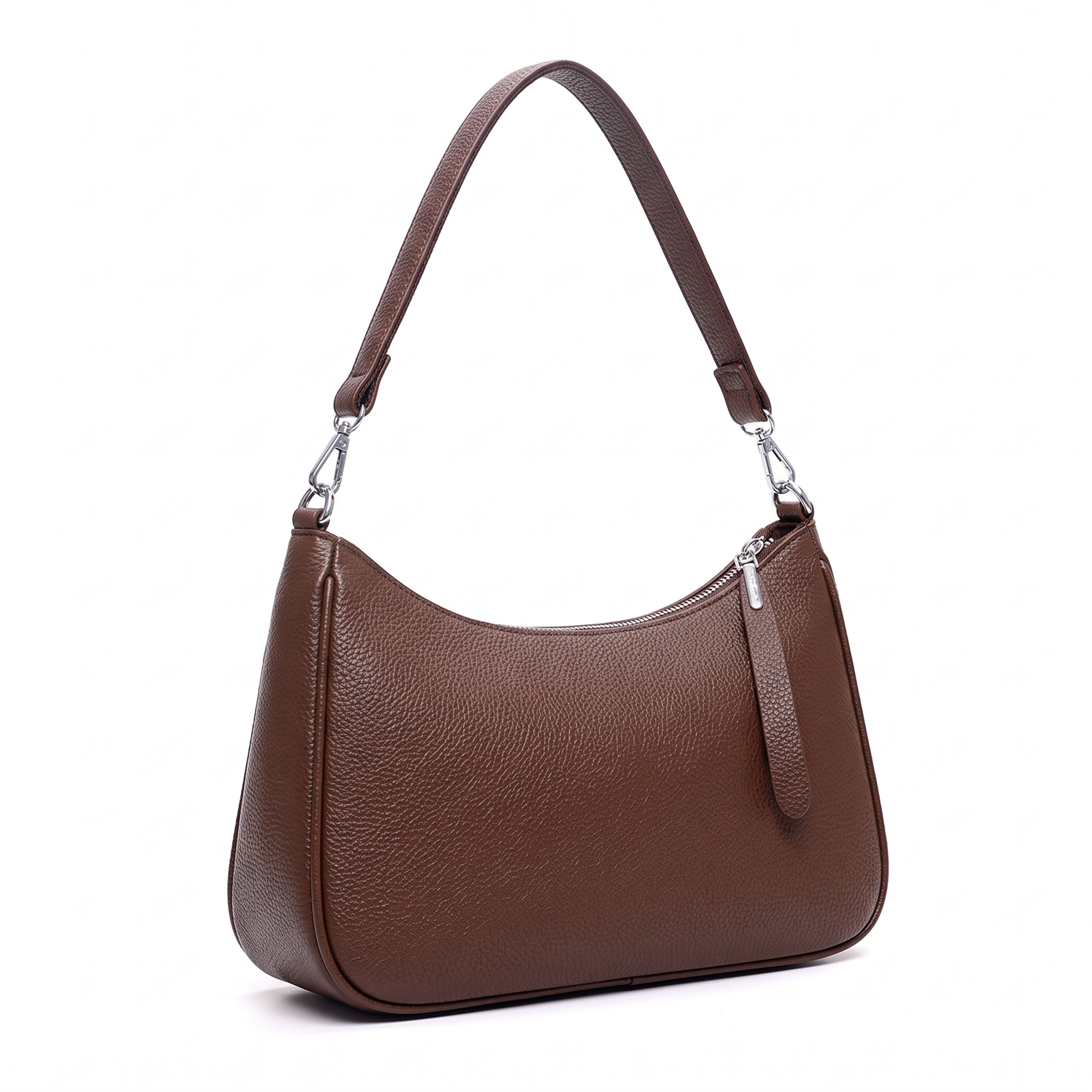 Sac DALIA marron foncé, vue de trois-quarts