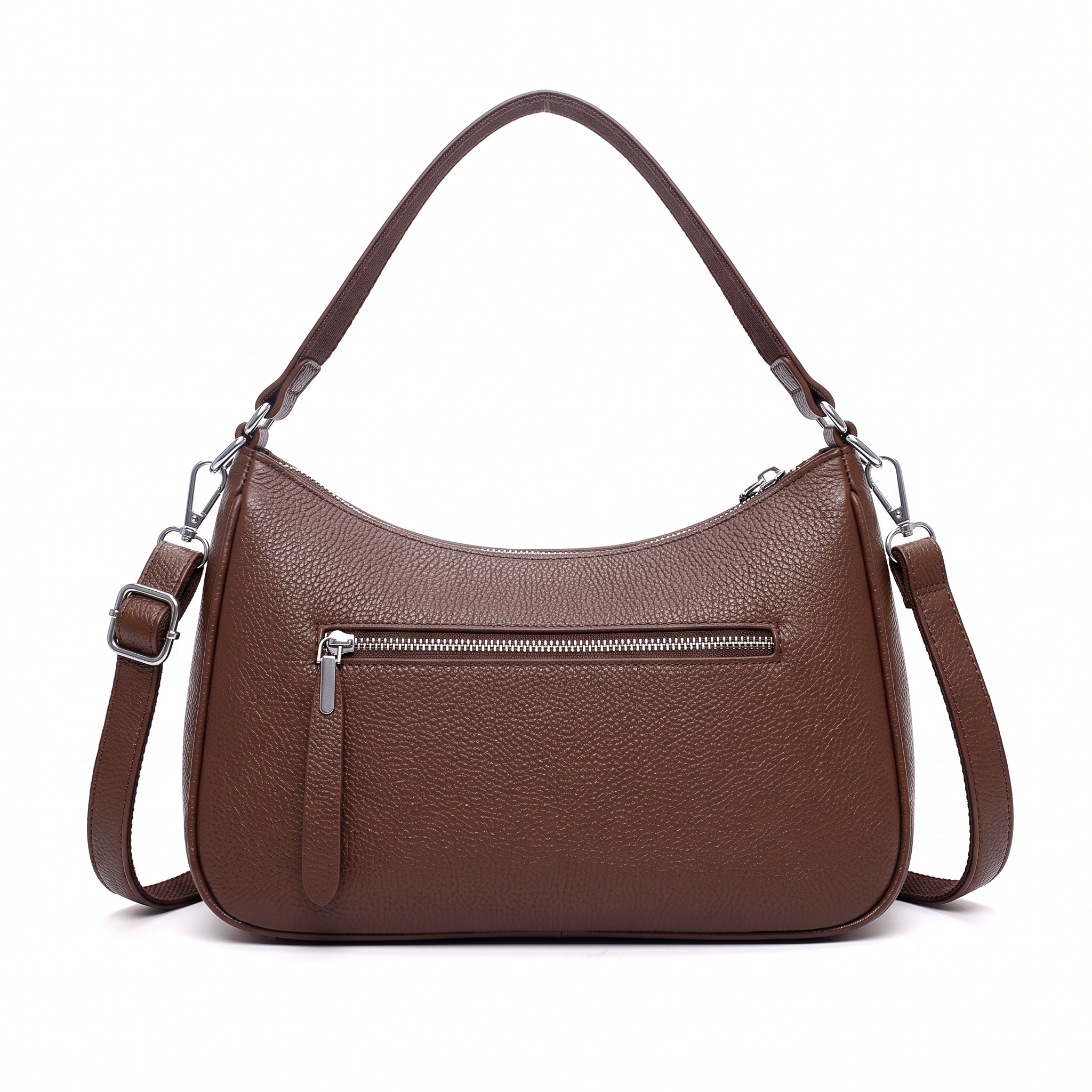 Sac DALIA marron foncé, vue de dos