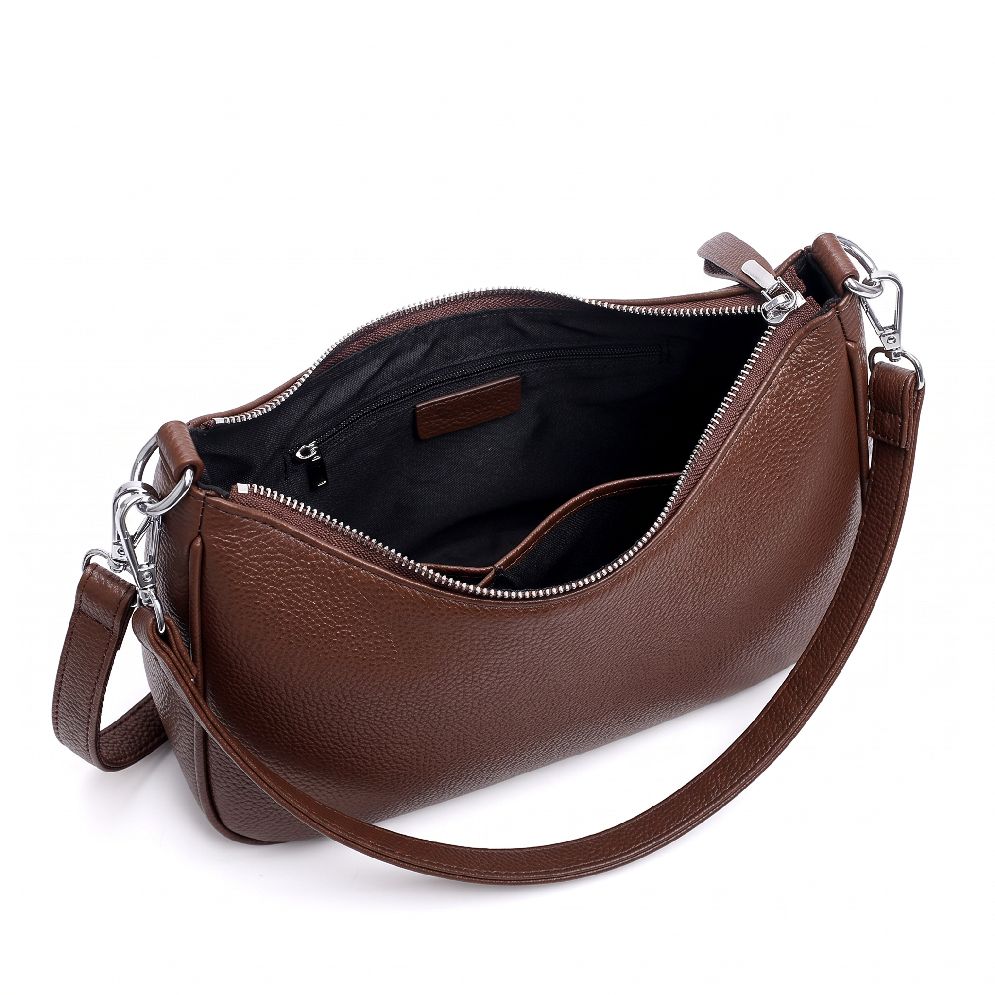 Sac DALIA marron foncé, intérieur