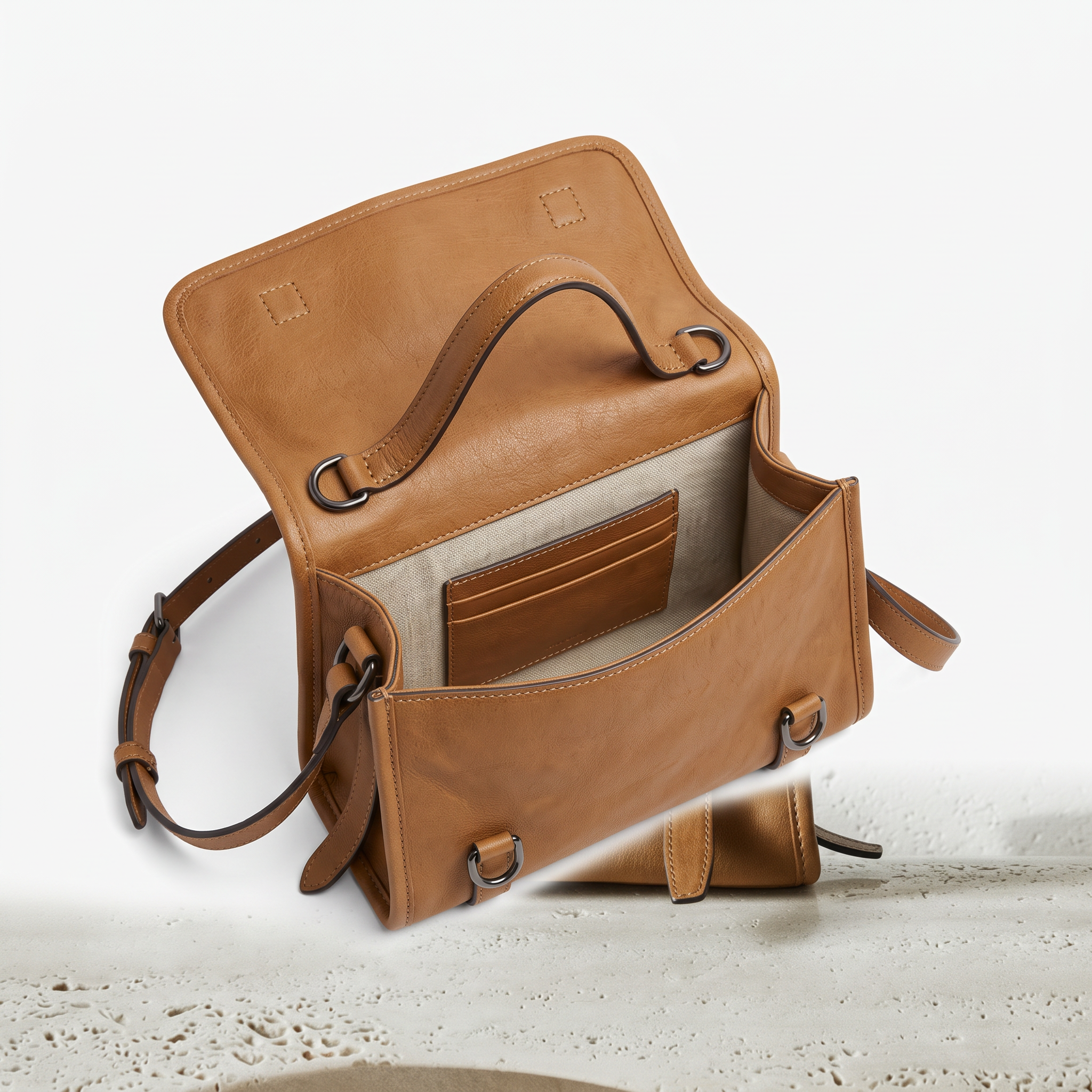 Sac HANNA camel, intérieur