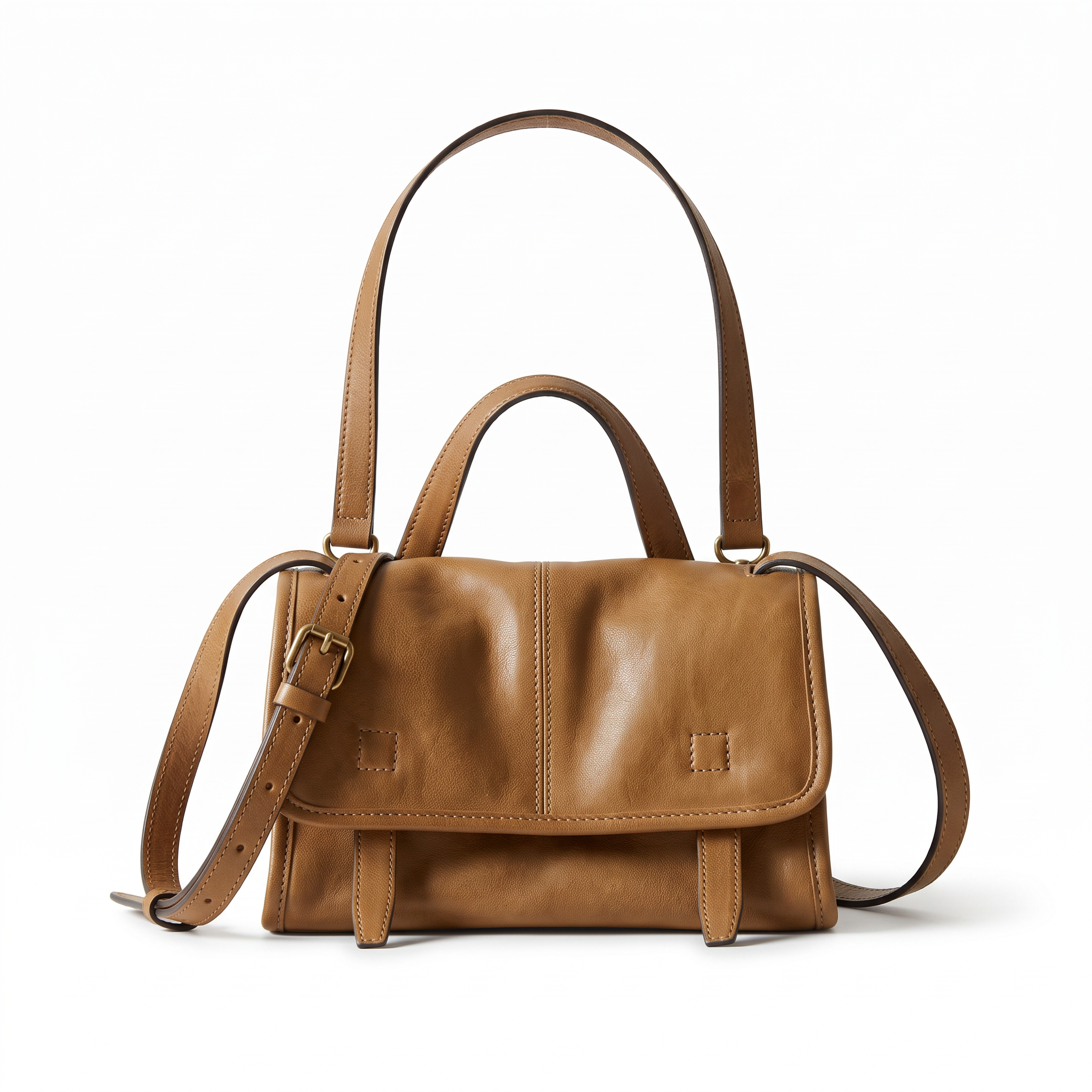 Sac HANNA camel, vue de face