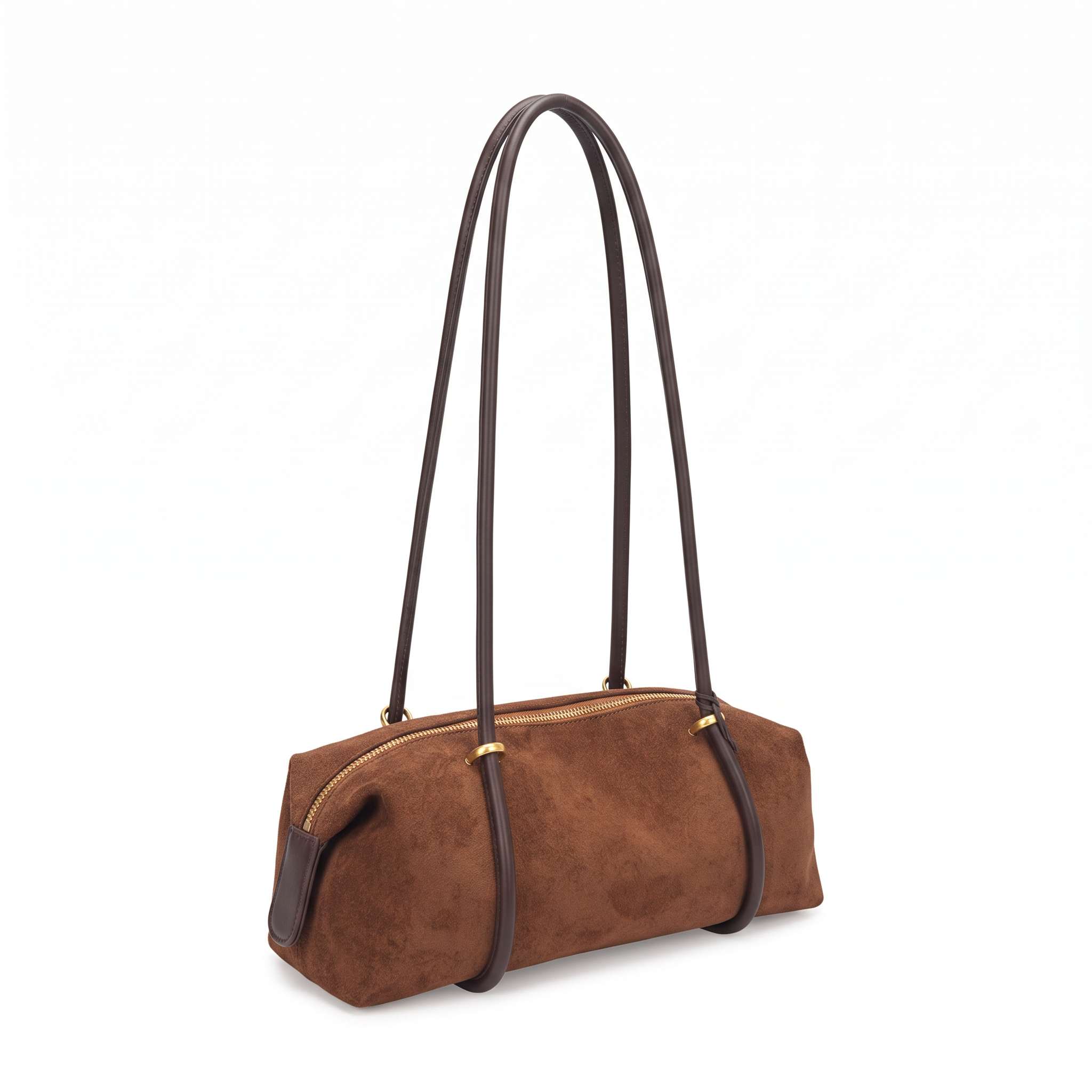 Sac KIRA marron, vue de trois-quarts