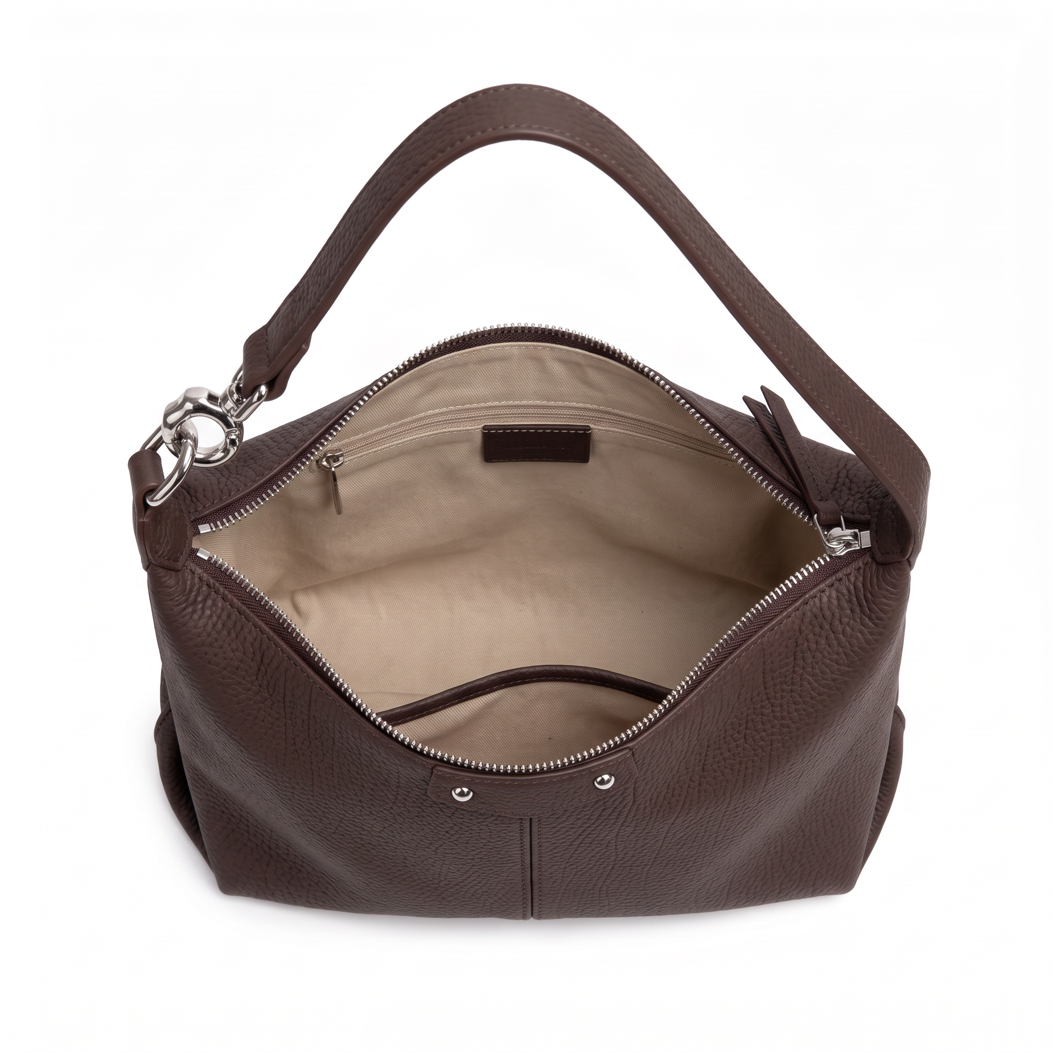 Sac MAELLE marron foncé, intérieur