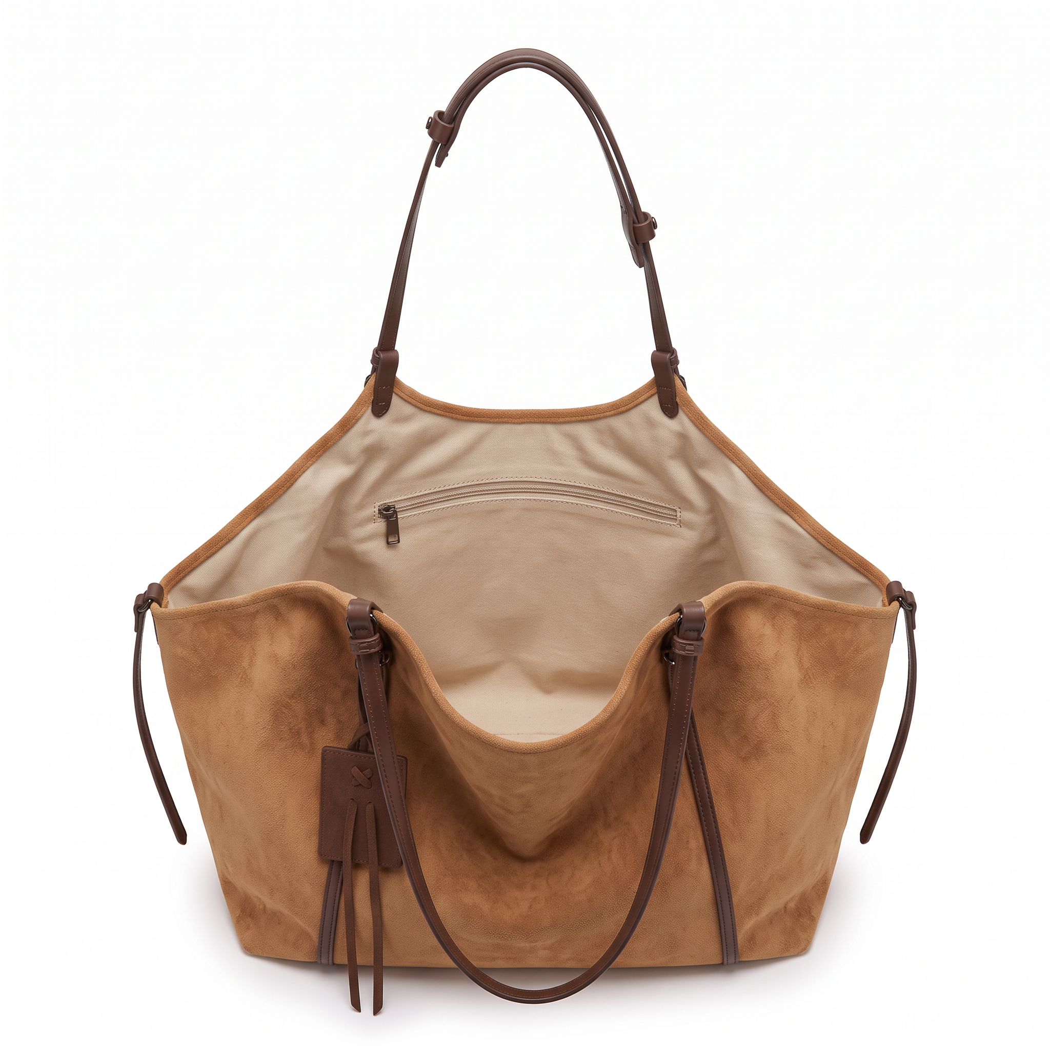Cabas LORENA camel, intérieur