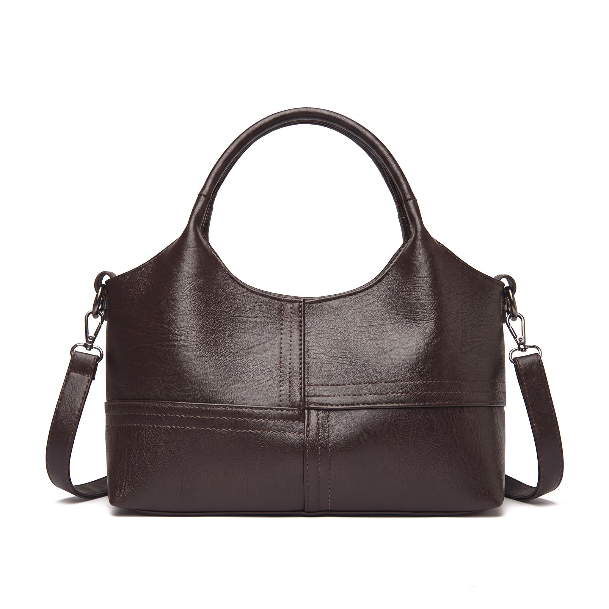 Sac JULIA marron foncé, vue de dos