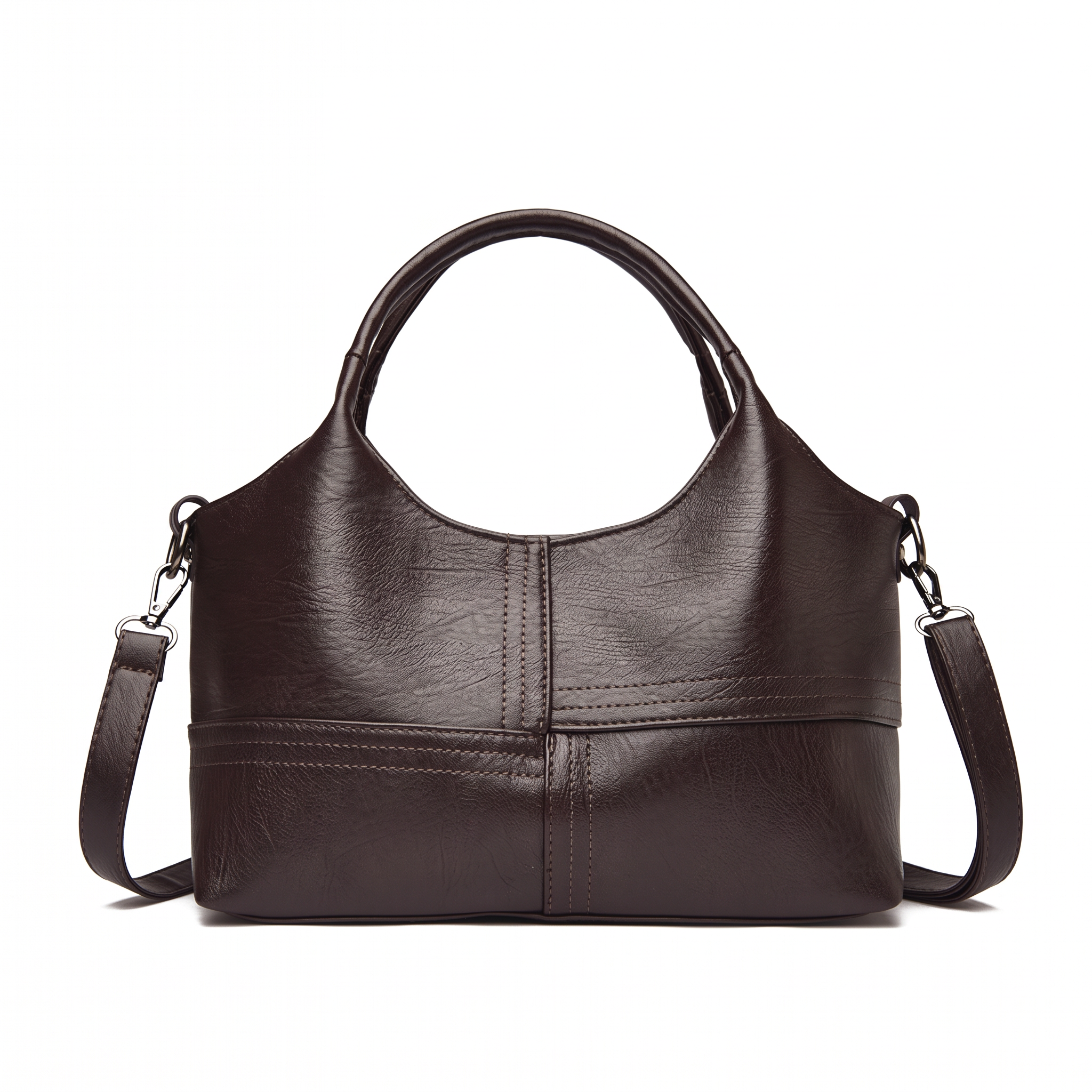 Sac JULIA marron foncé, vue de face