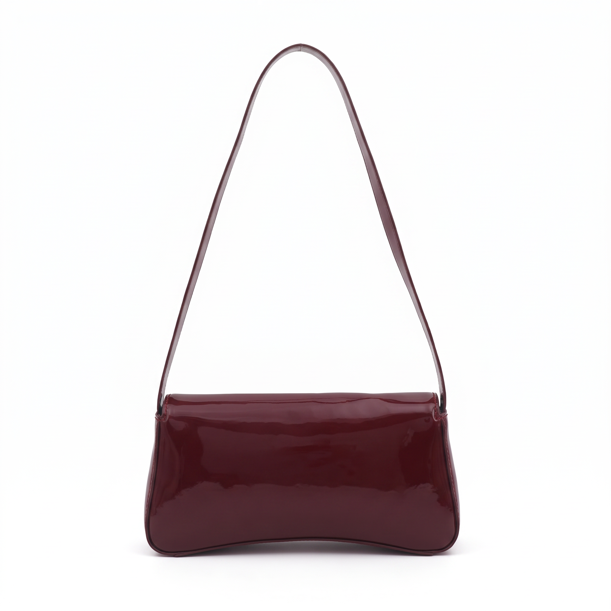 Sac LÉA bordeaux, vue de dos