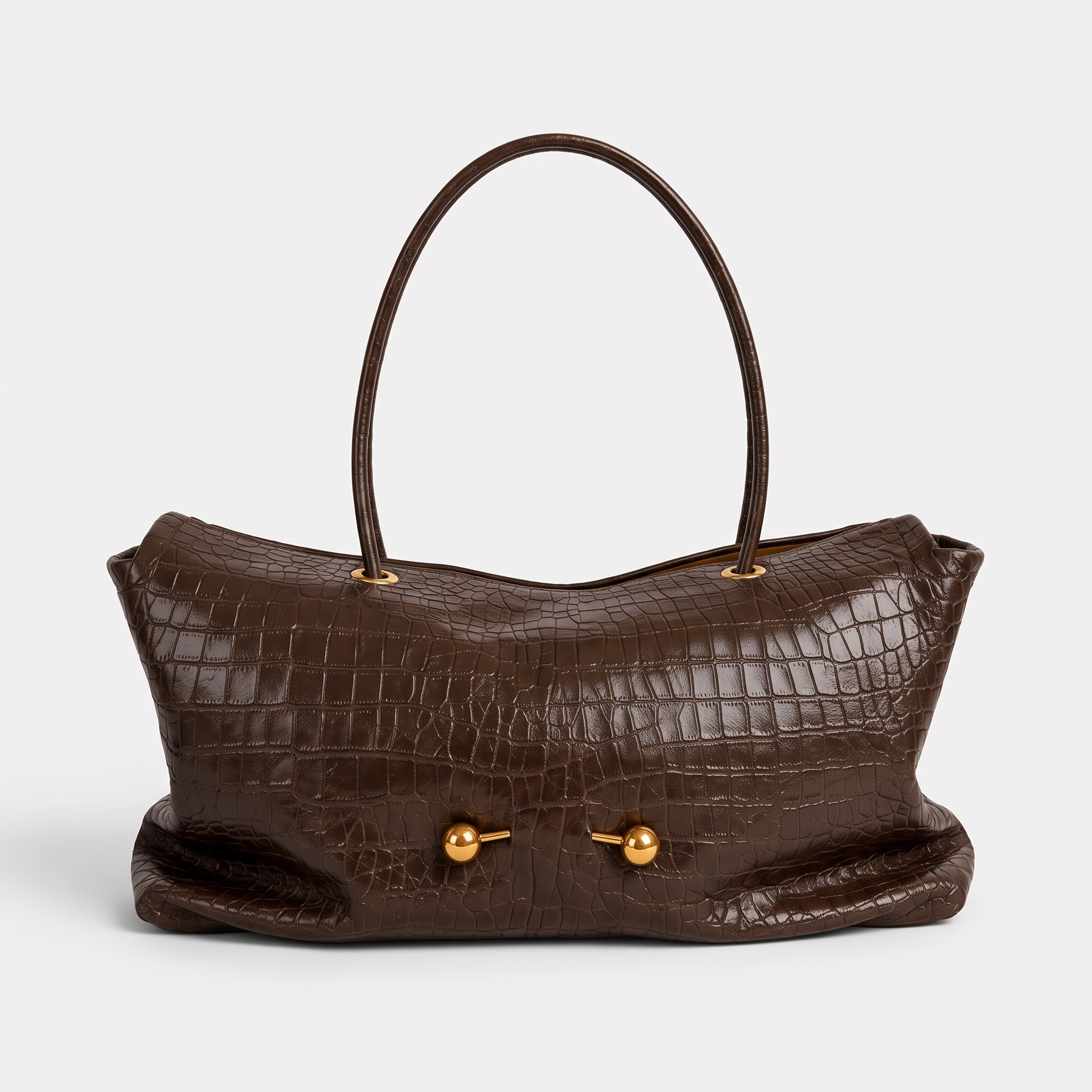 Sac ELSA marron foncé, vue de face