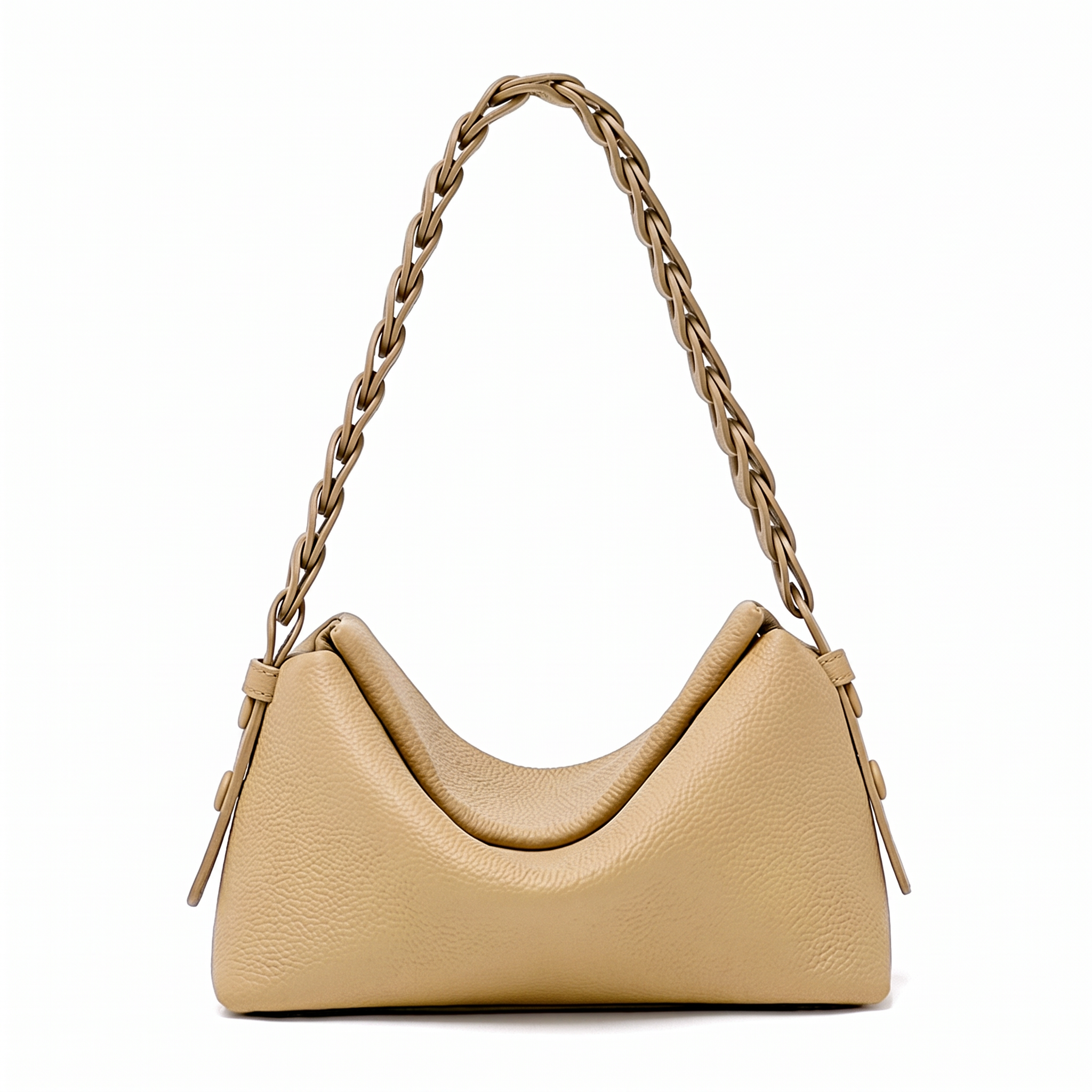 Sac CAPUCINE taupe, vue de face