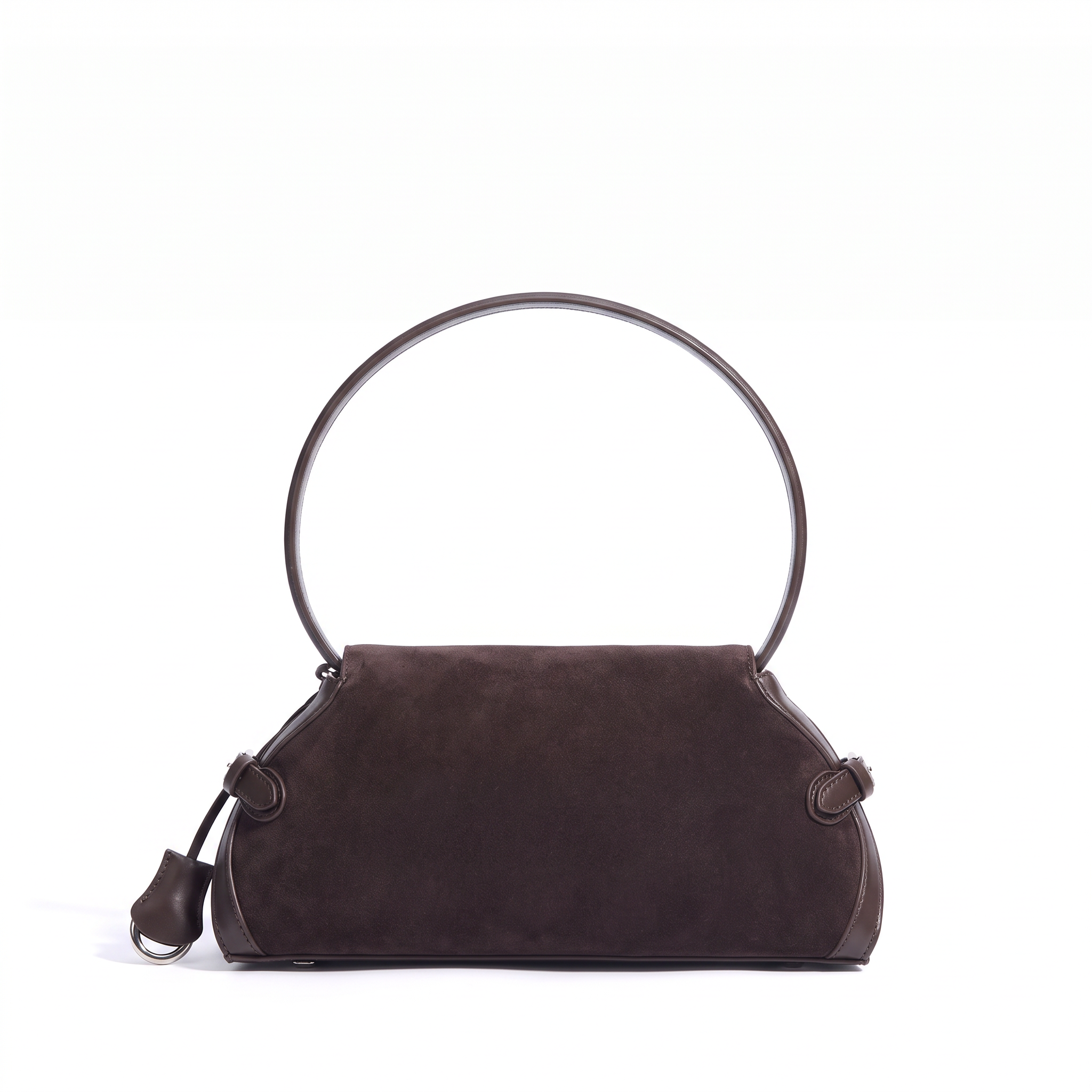 Sac ROSALIE marron foncé, vue de dos