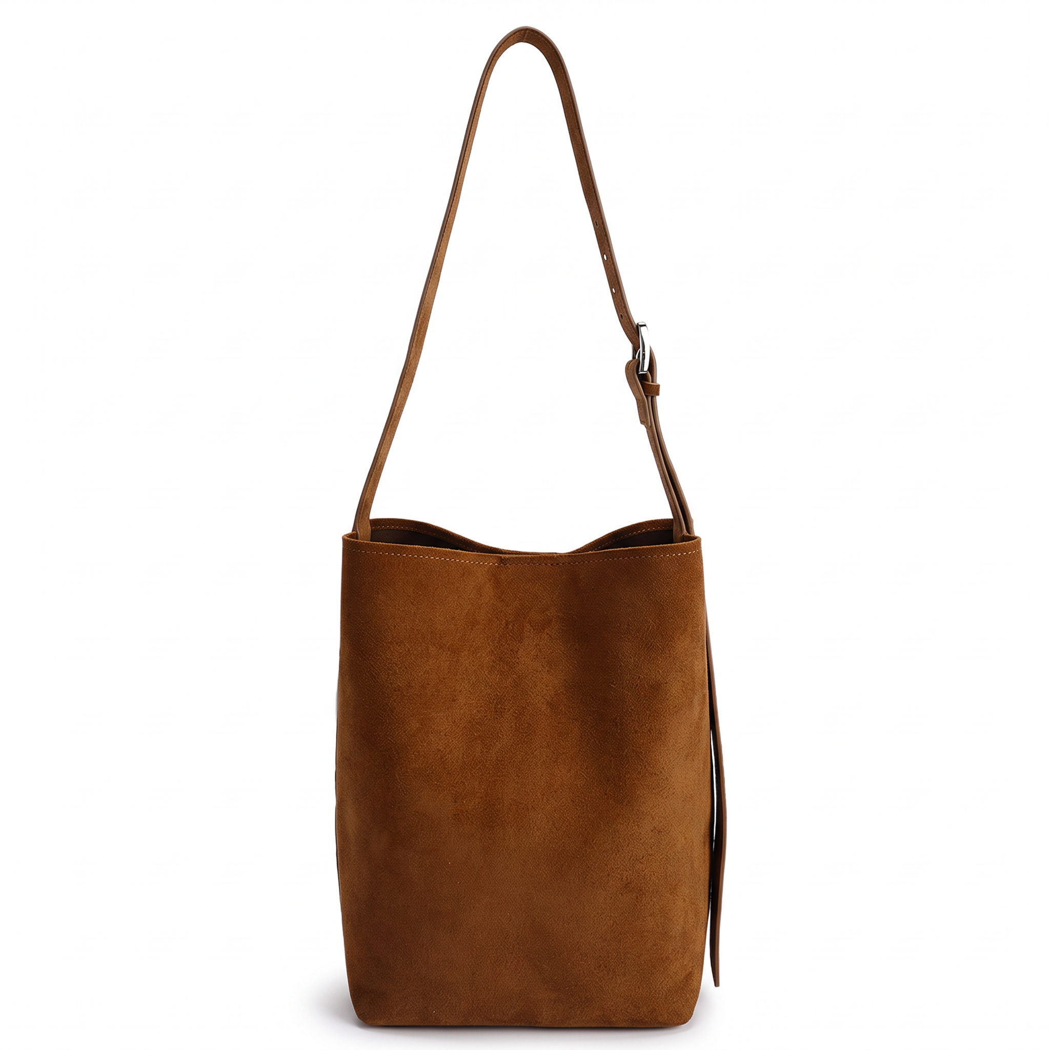 Sac seau LOUNA camel, vue de dos