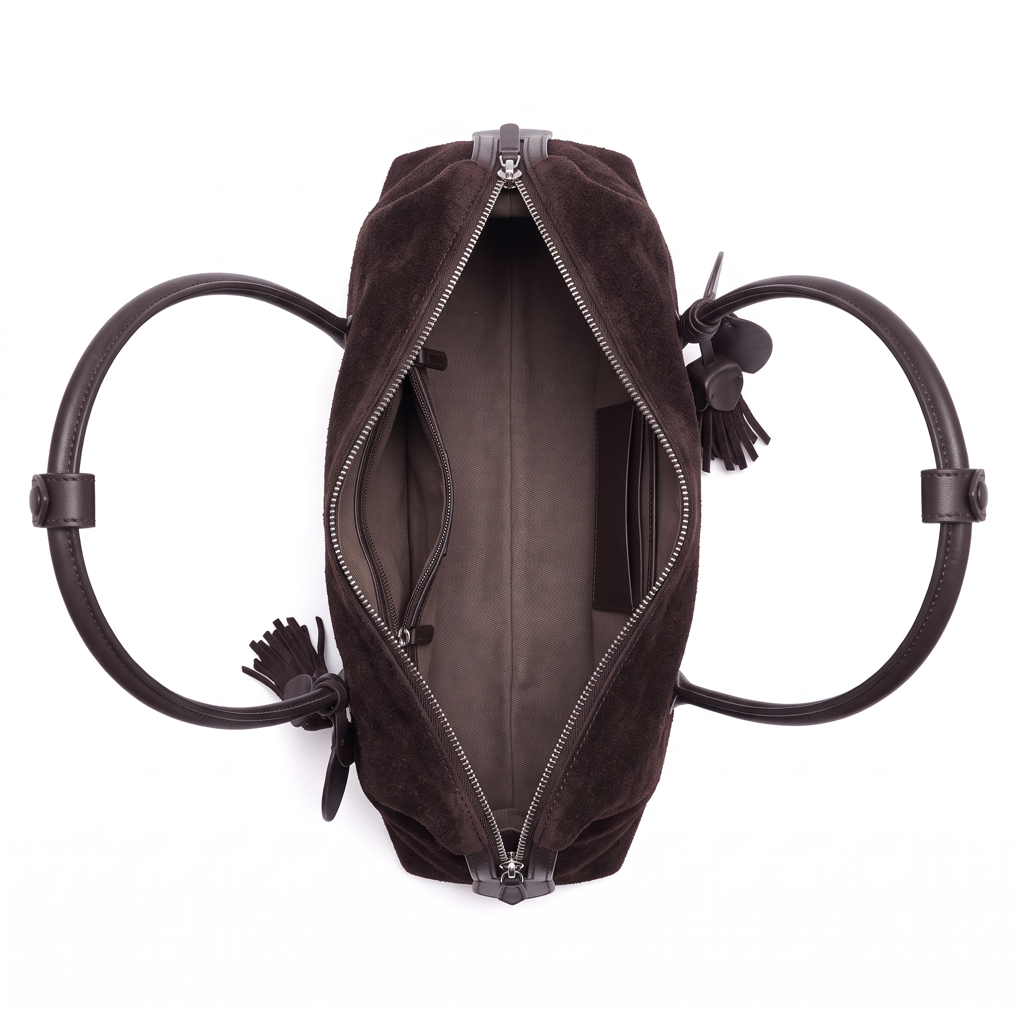 Sac SOLÈNE marron foncé, intérieur