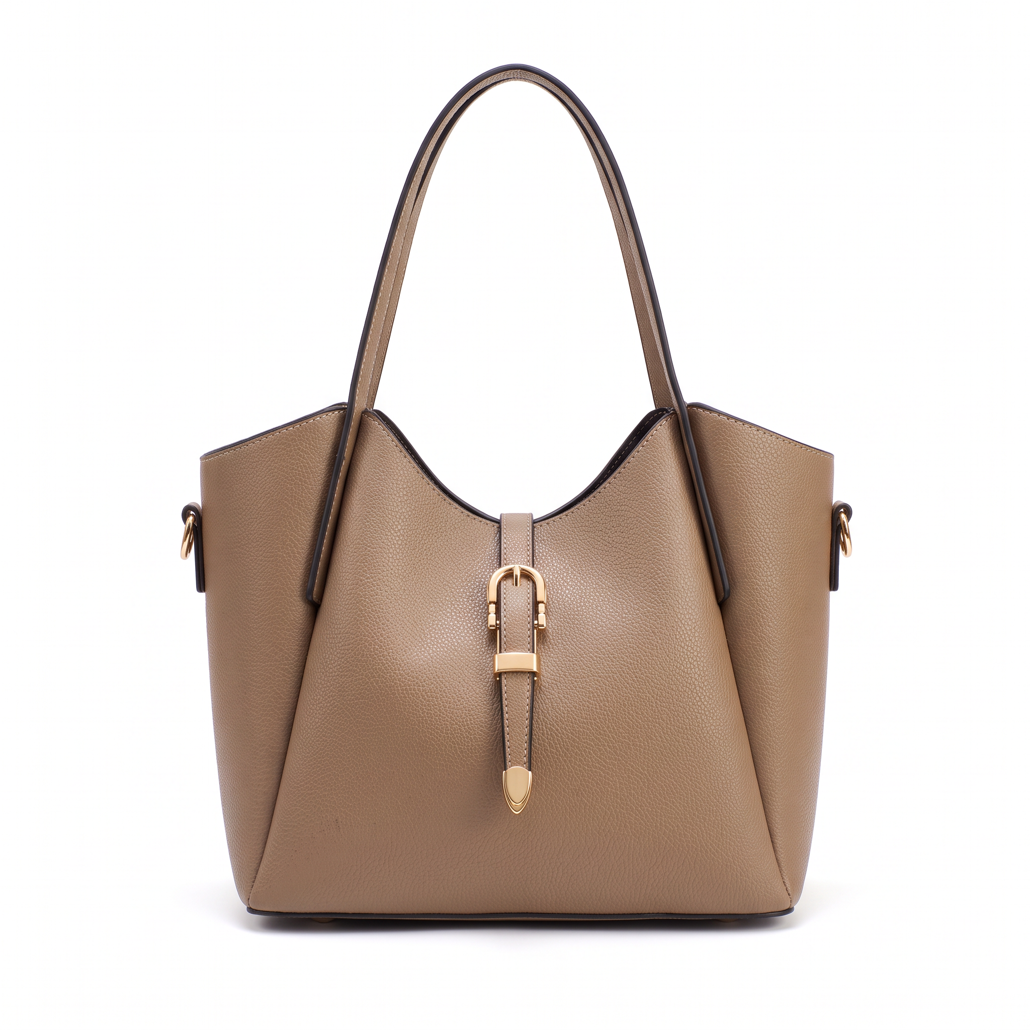 Sac GIULIA taupe, vue de face