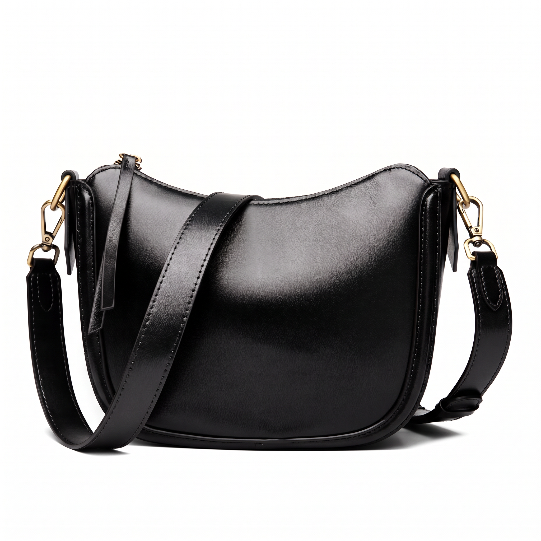 Sac DANAE noir, vue de face