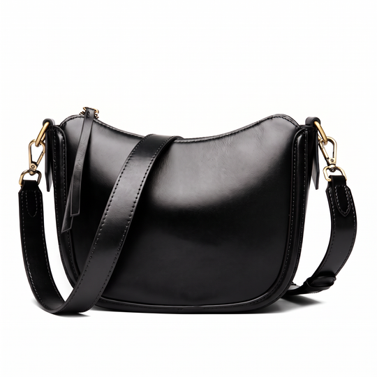 Sac DANAE noir, vue de face