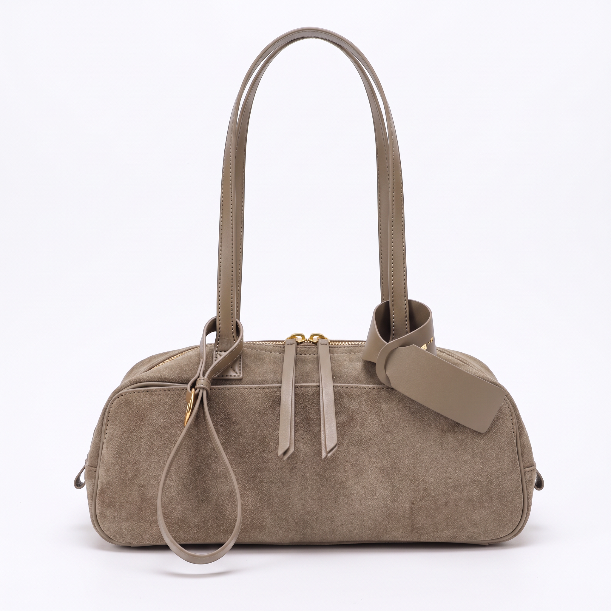 Sac ELIF taupe, vue de face