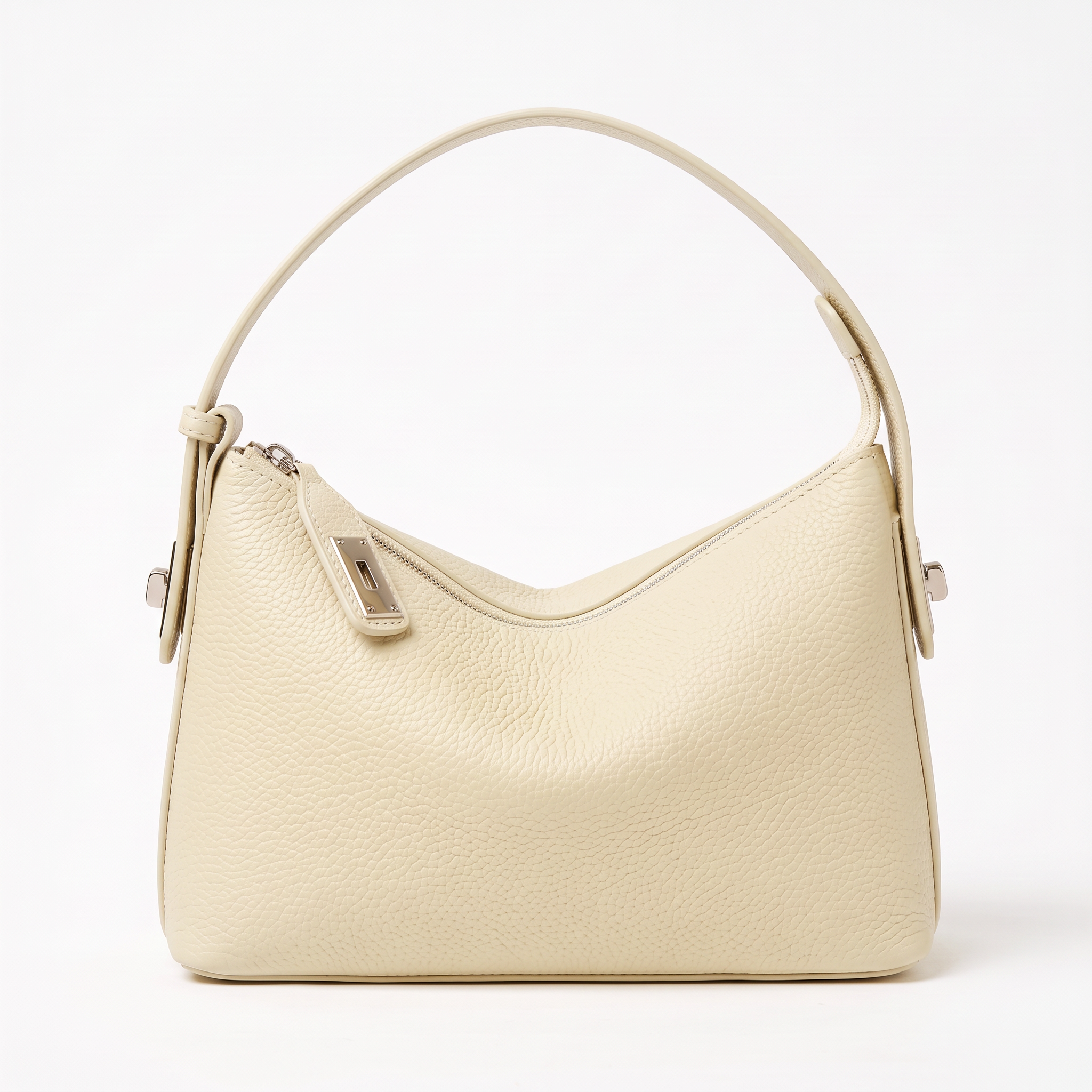 Sac BRUNA blanc, vue de face