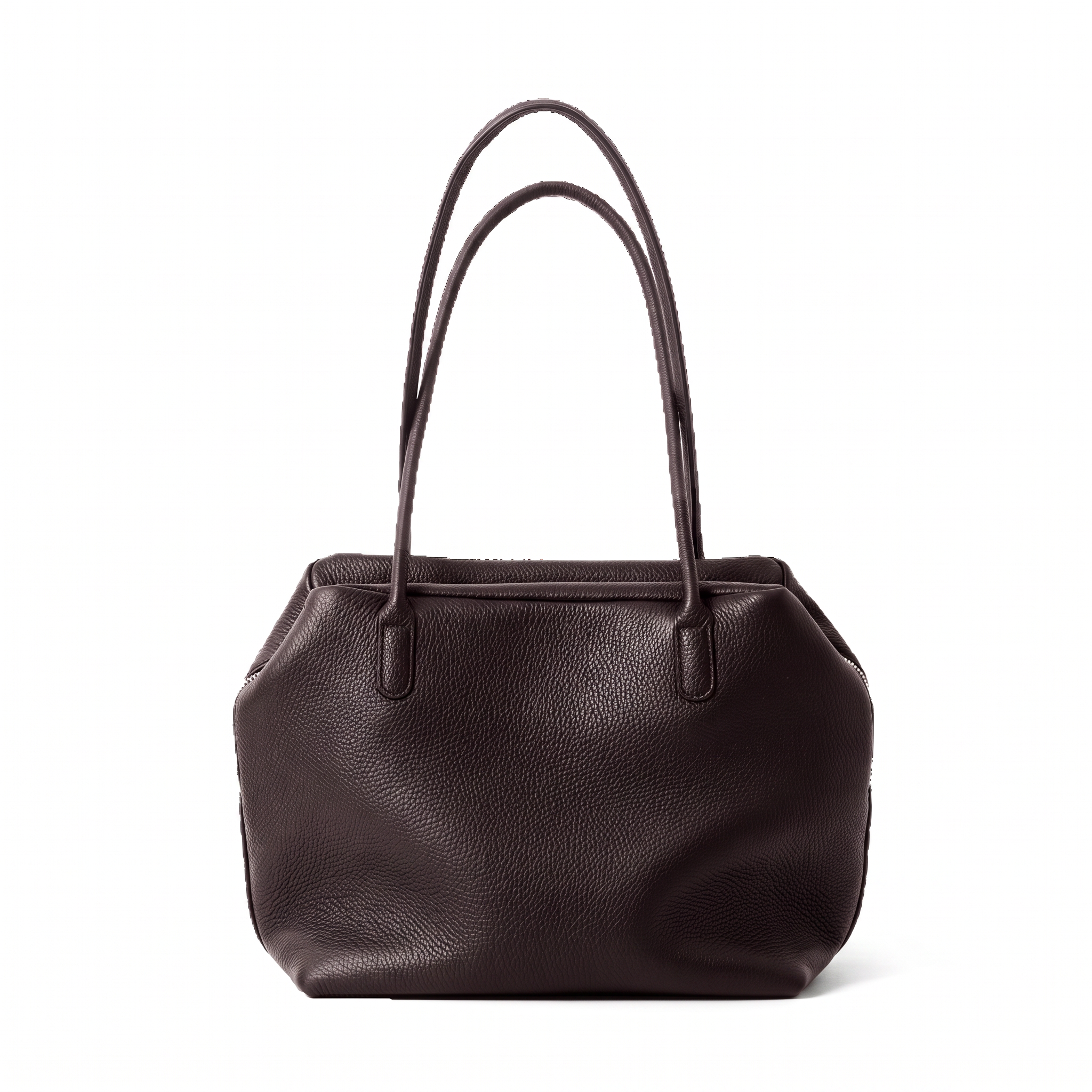 Sac CLÉMENCE marron foncé, vue de face