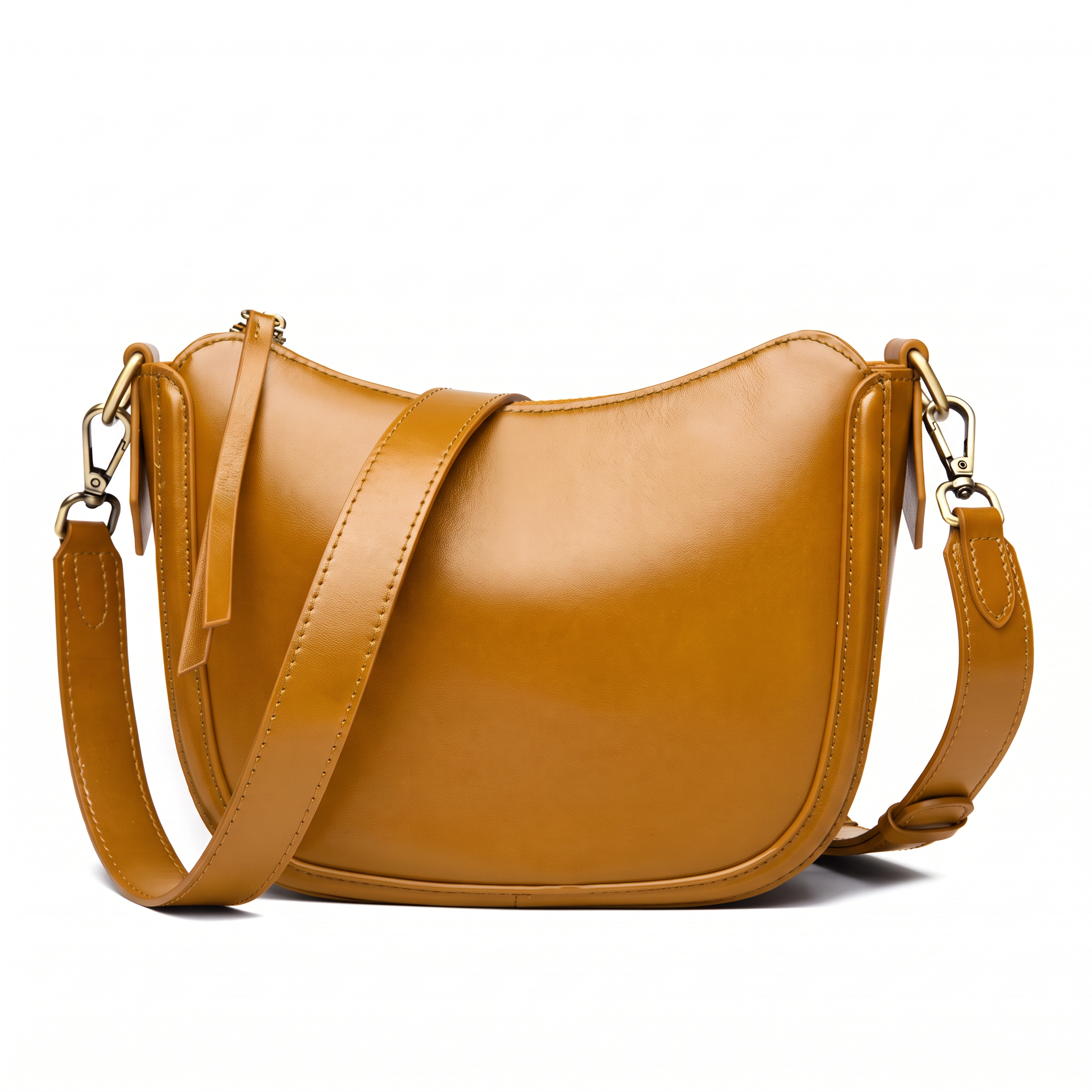 Sac DANAE moutarde, vue de face